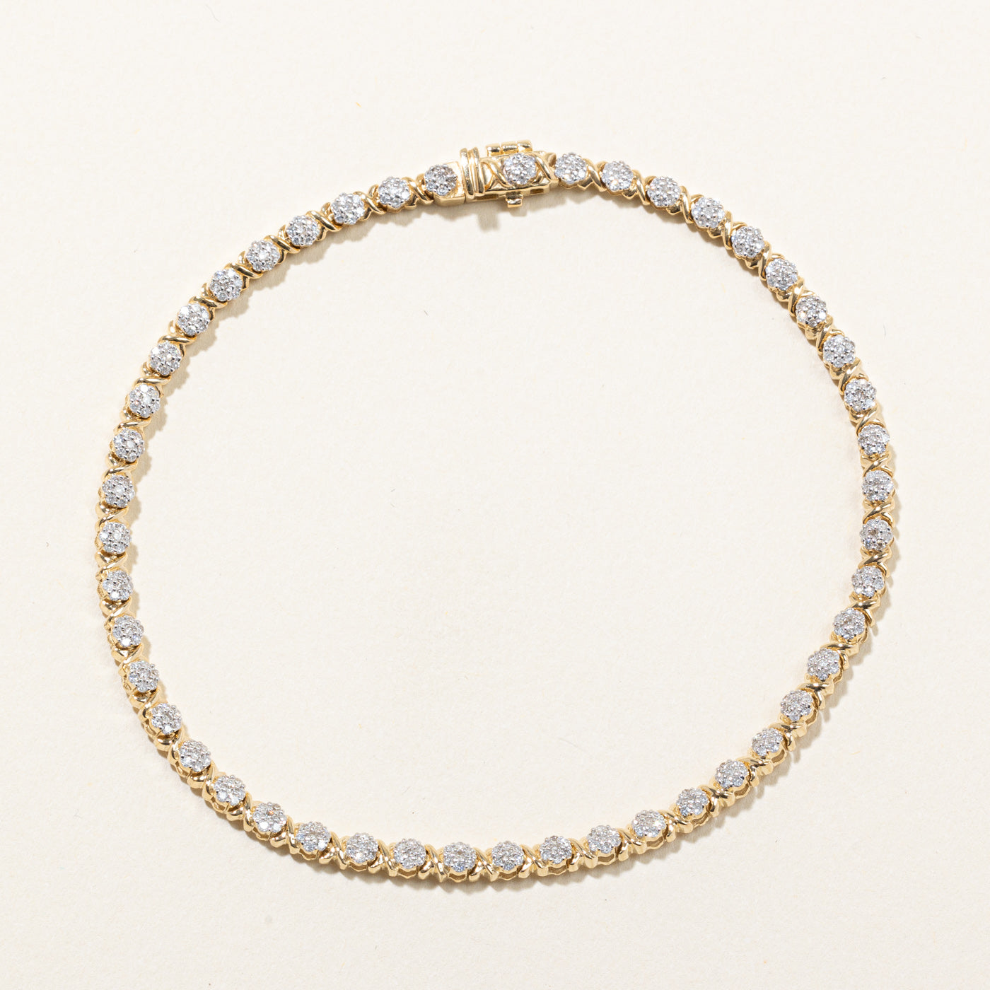 Bracelet de tennis serti de diamants | 1,00 ct | 8 pouces |