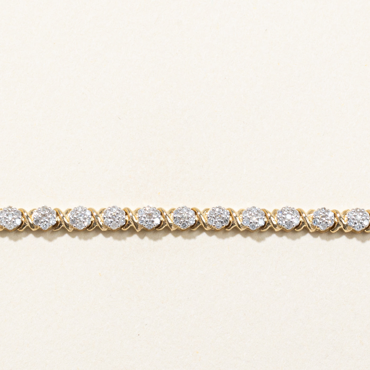 Bracelet de tennis serti de diamants | 1,00 ct | 8 pouces |