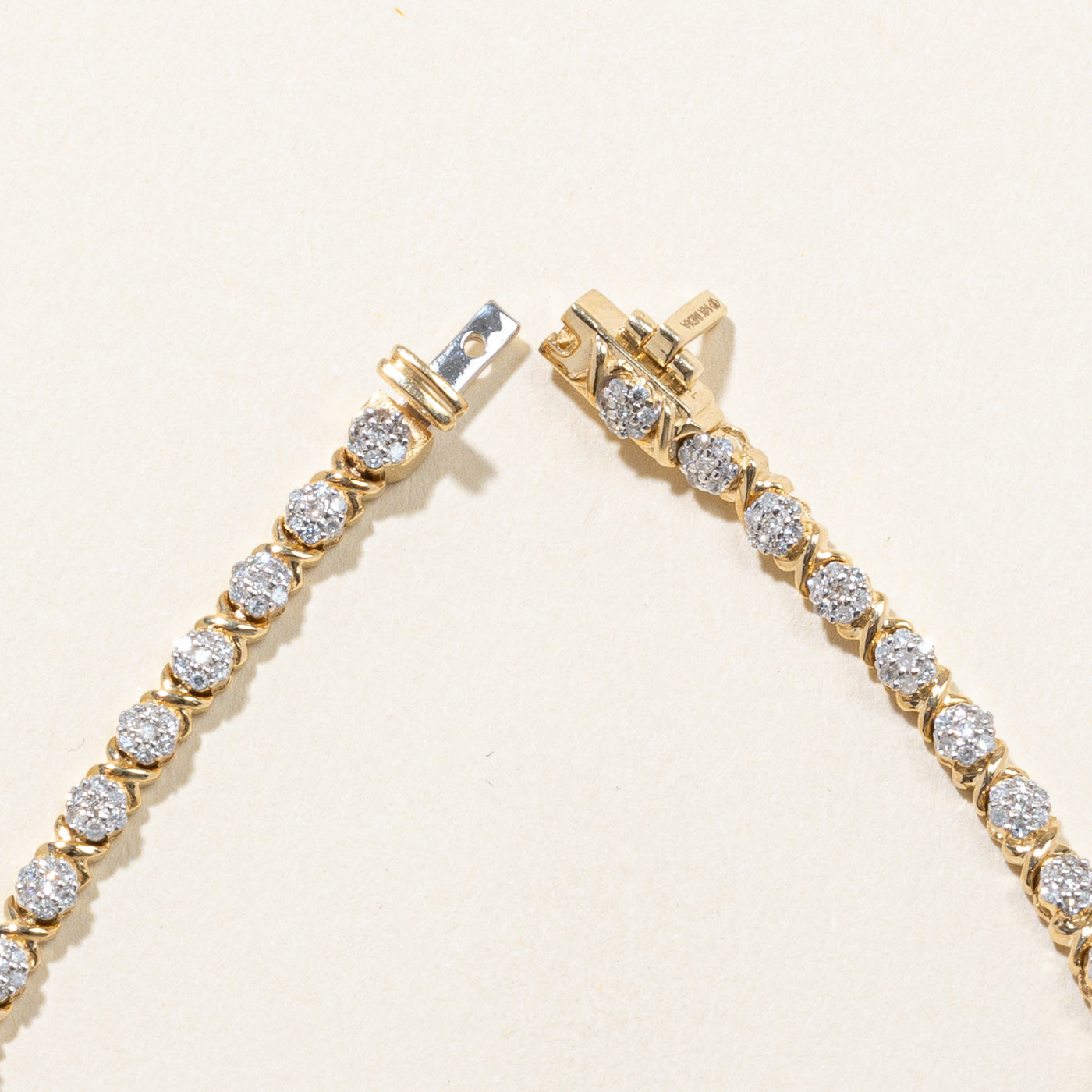 Bracelet de tennis serti de diamants | 1,00 ct | 8 pouces |