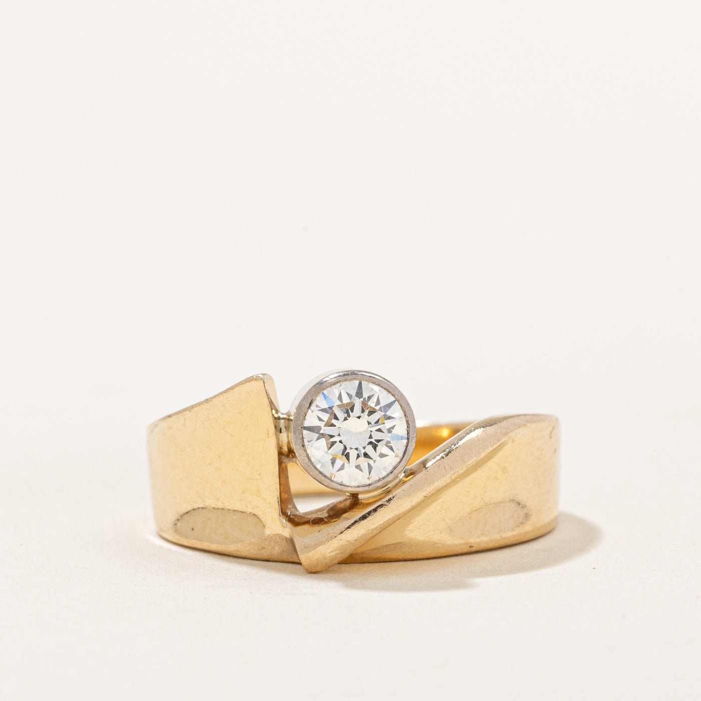Bezel Set Diamond Ring | 0.45ct | SZ 5.5 |