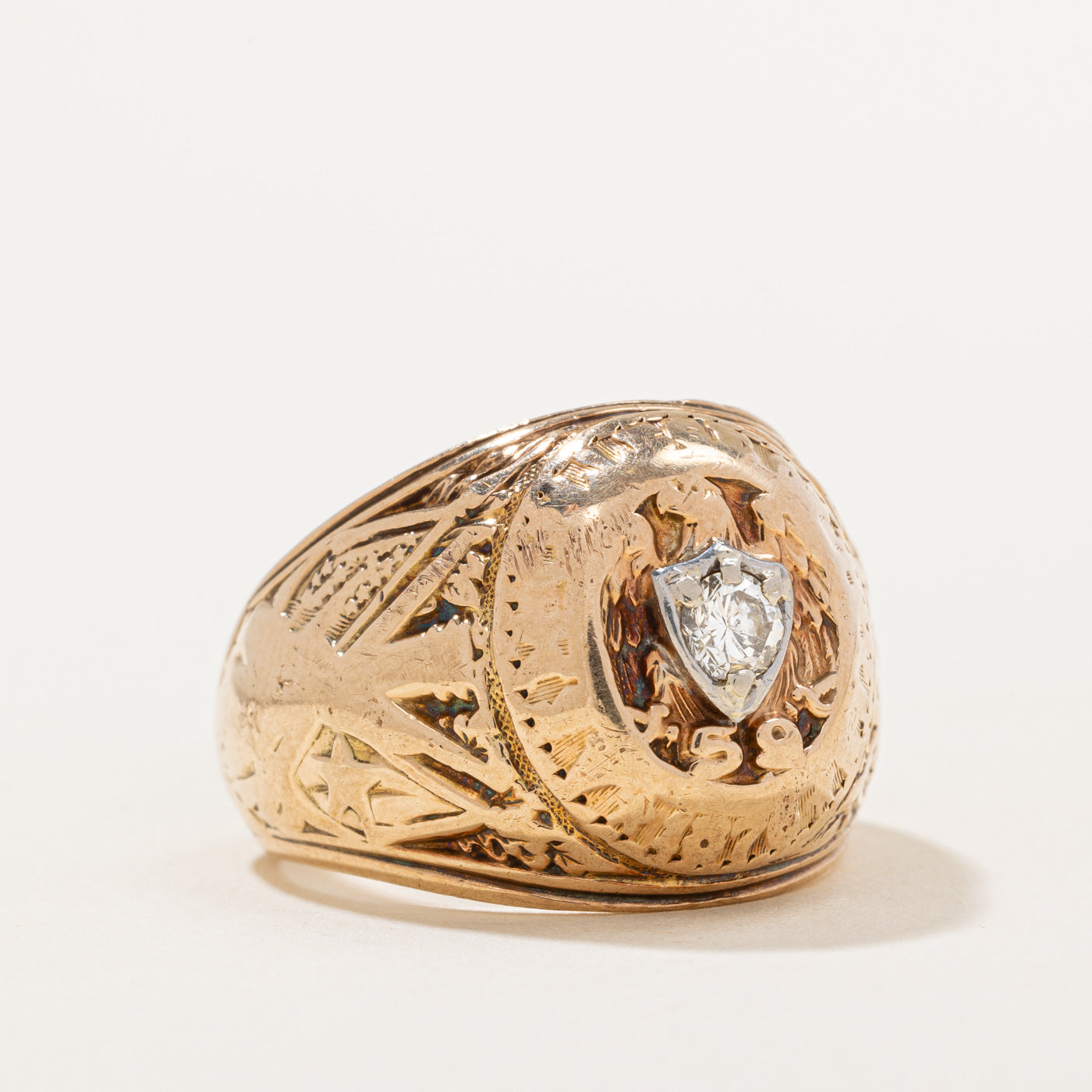 Diamond Dome Ring | 0.24ct | SZ 9.75 |