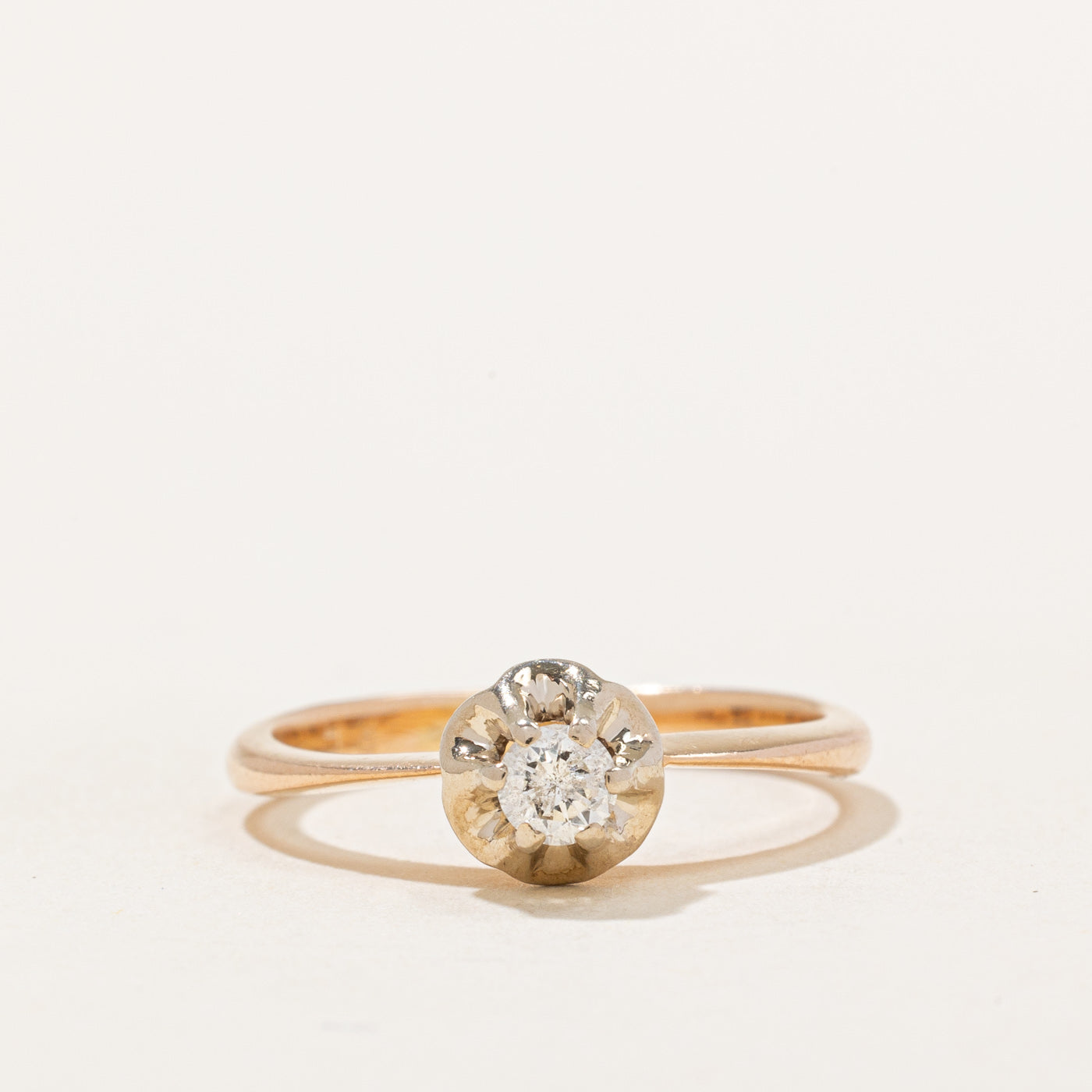 Claw Set Diamond Ring | 0.16ct | SZ 5.75 |
