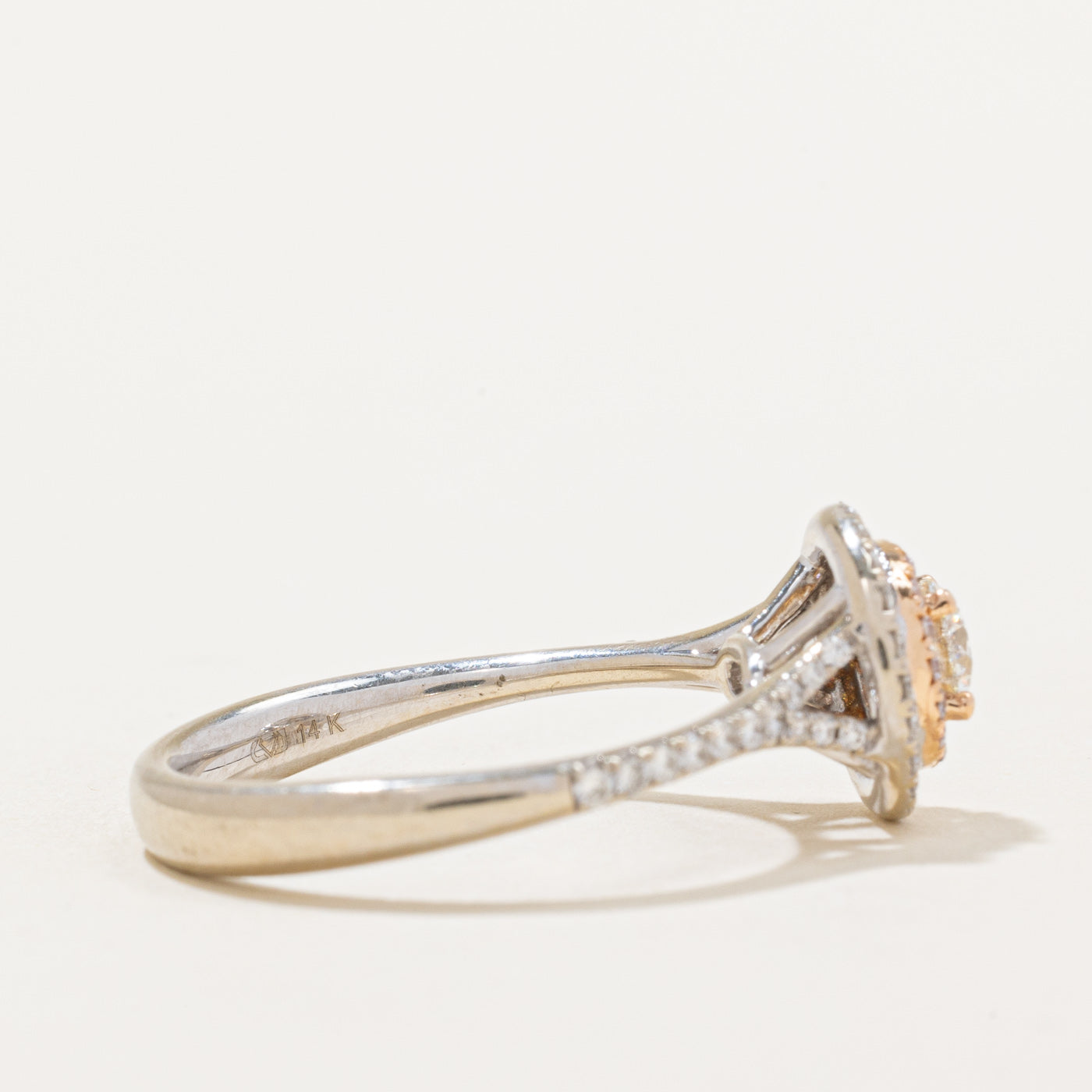 Bague de fiançailles Halo Diamond | 0,69 ct | Taille 6,75 |