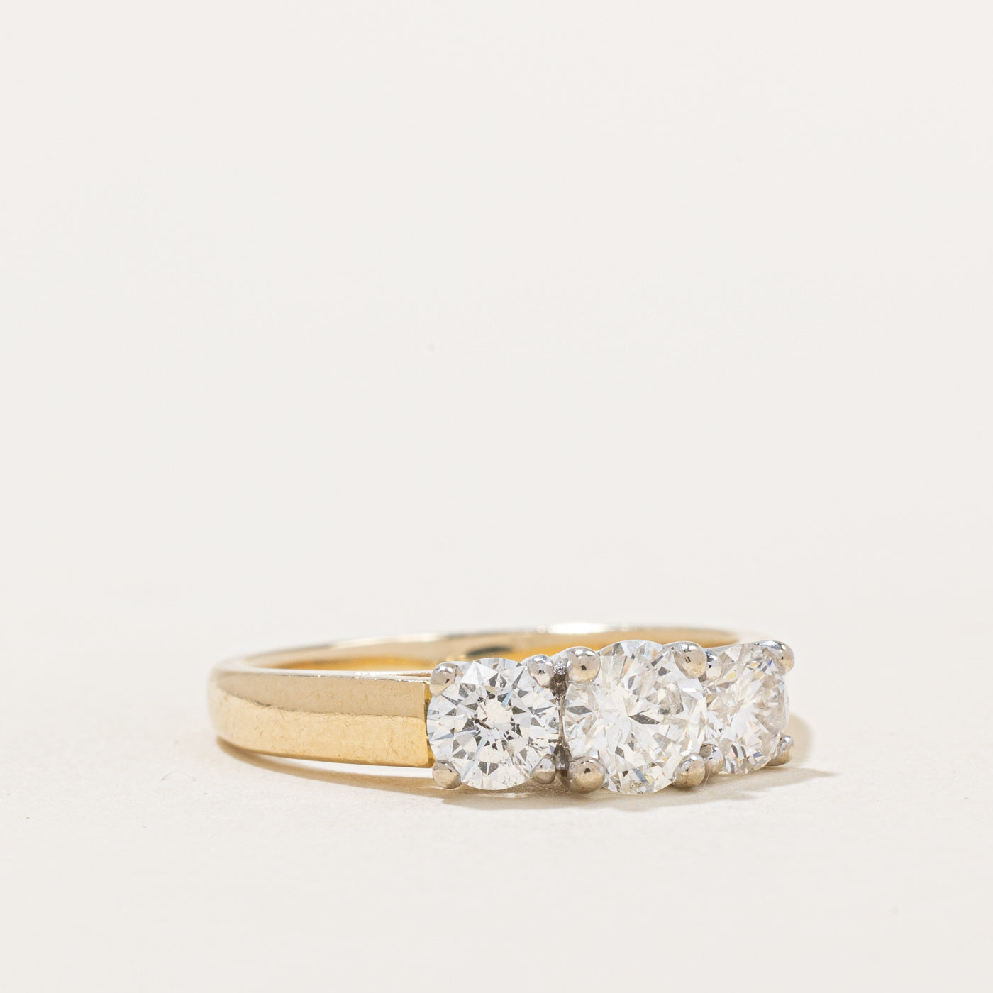 Three Stone Diamond Ring | 0.98ctw | SZ 6 |