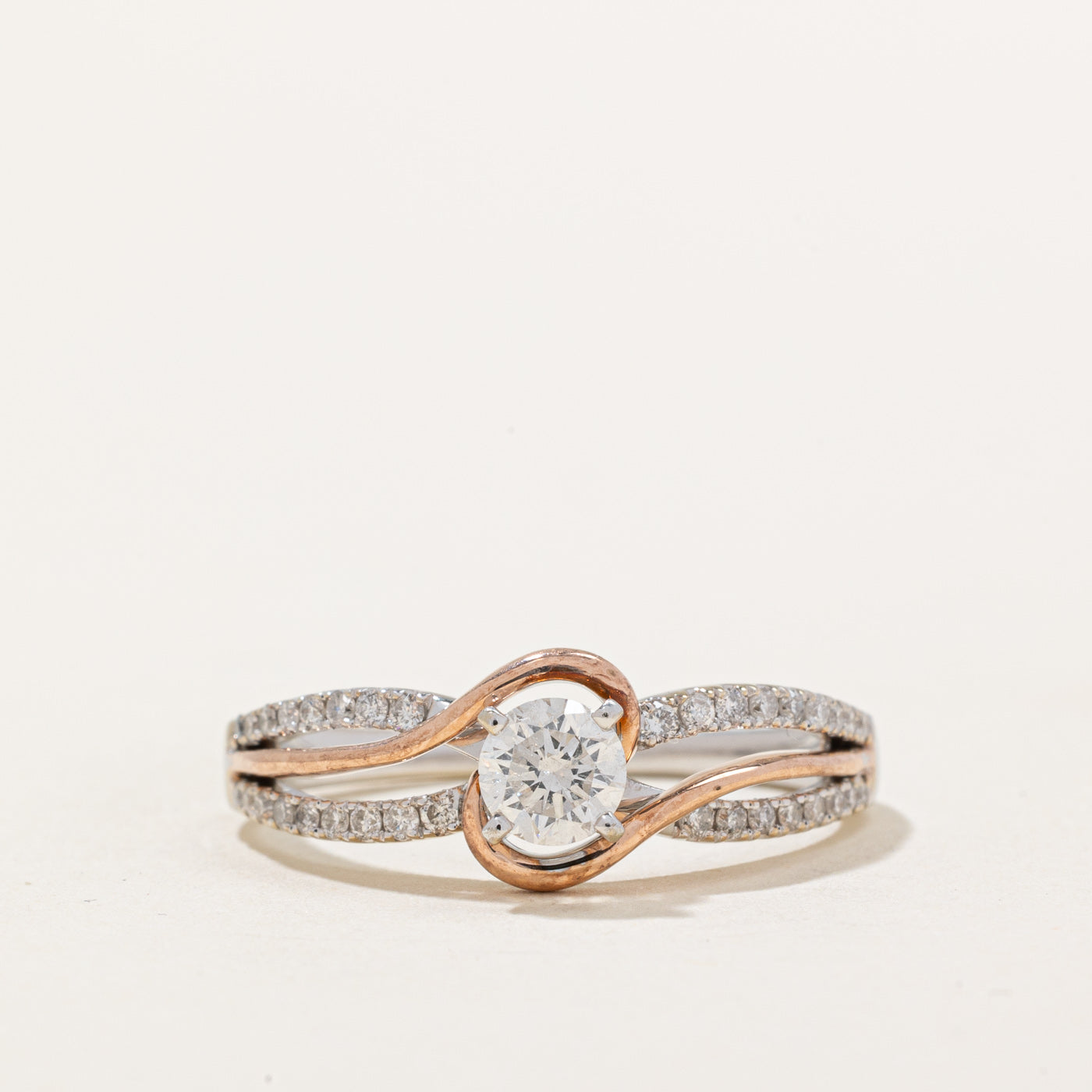 Bypass Diamond Engagement Ring | 0.59ctw | SZ 8.5 |