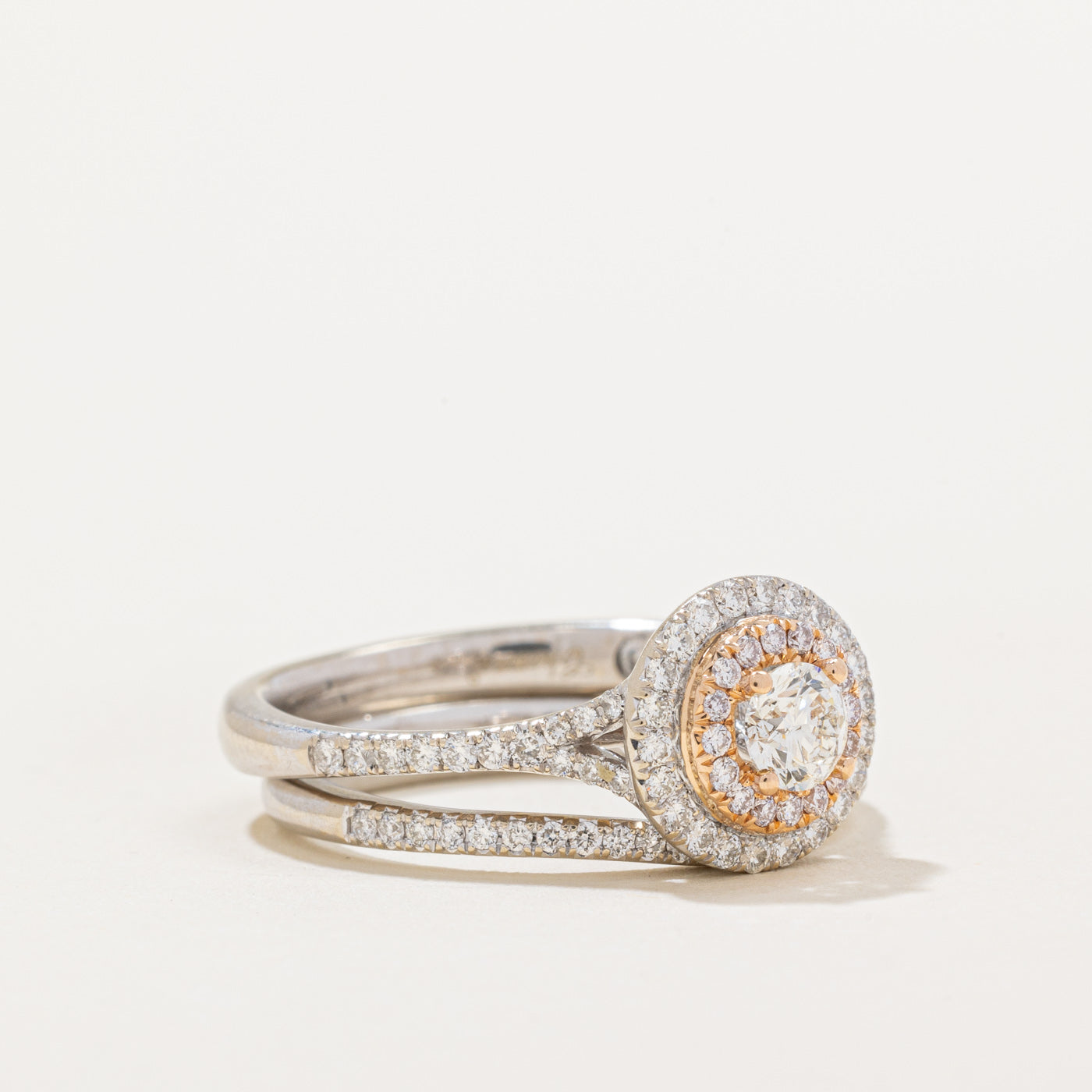 Bague de fiançailles Halo Diamond | 0,69 ct | Taille 6,75 |