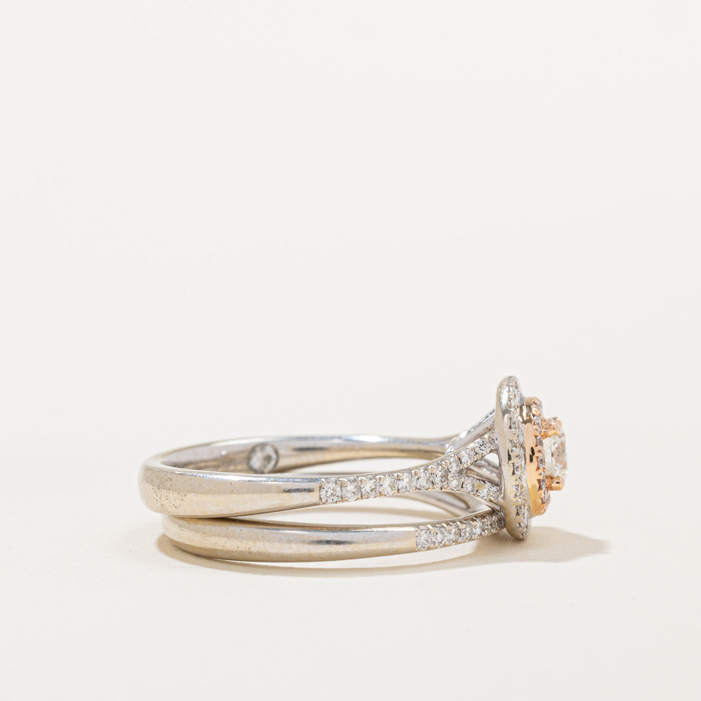 Bague de fiançailles Halo Diamond | 0,69 ct | Taille 6,75 |