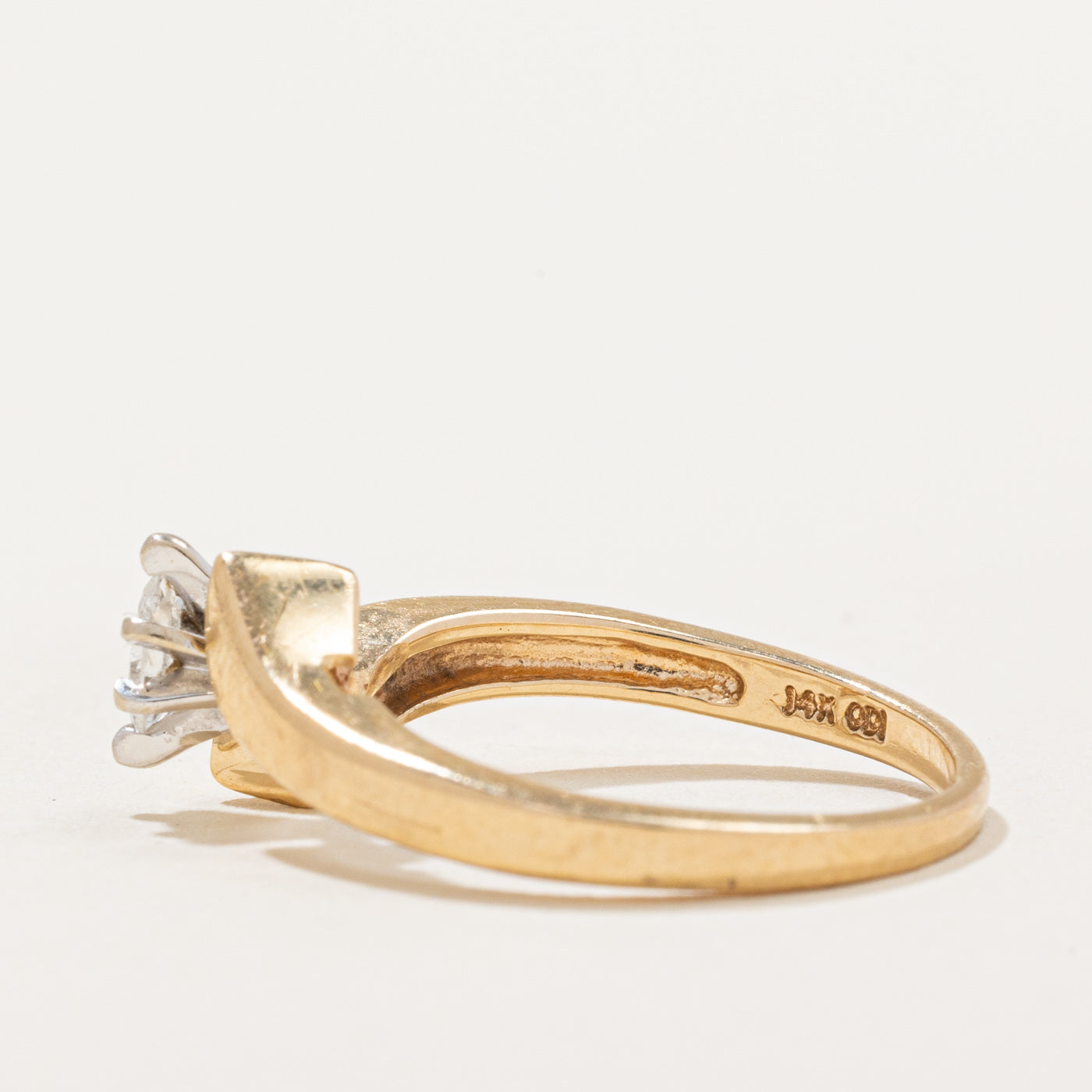 Marquise Diamond Engagement & Wedding Ring Set | 0.29ctw | SZ 5.5 |