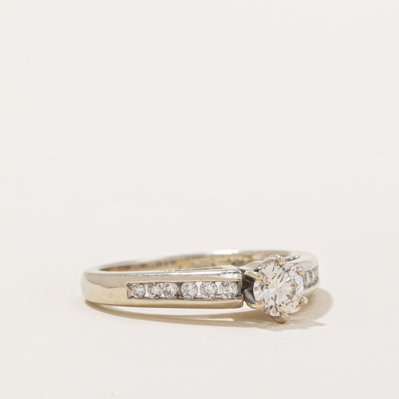 High Set Diamond Engagement Ring | 0.55ctw | SZ 6.75 |