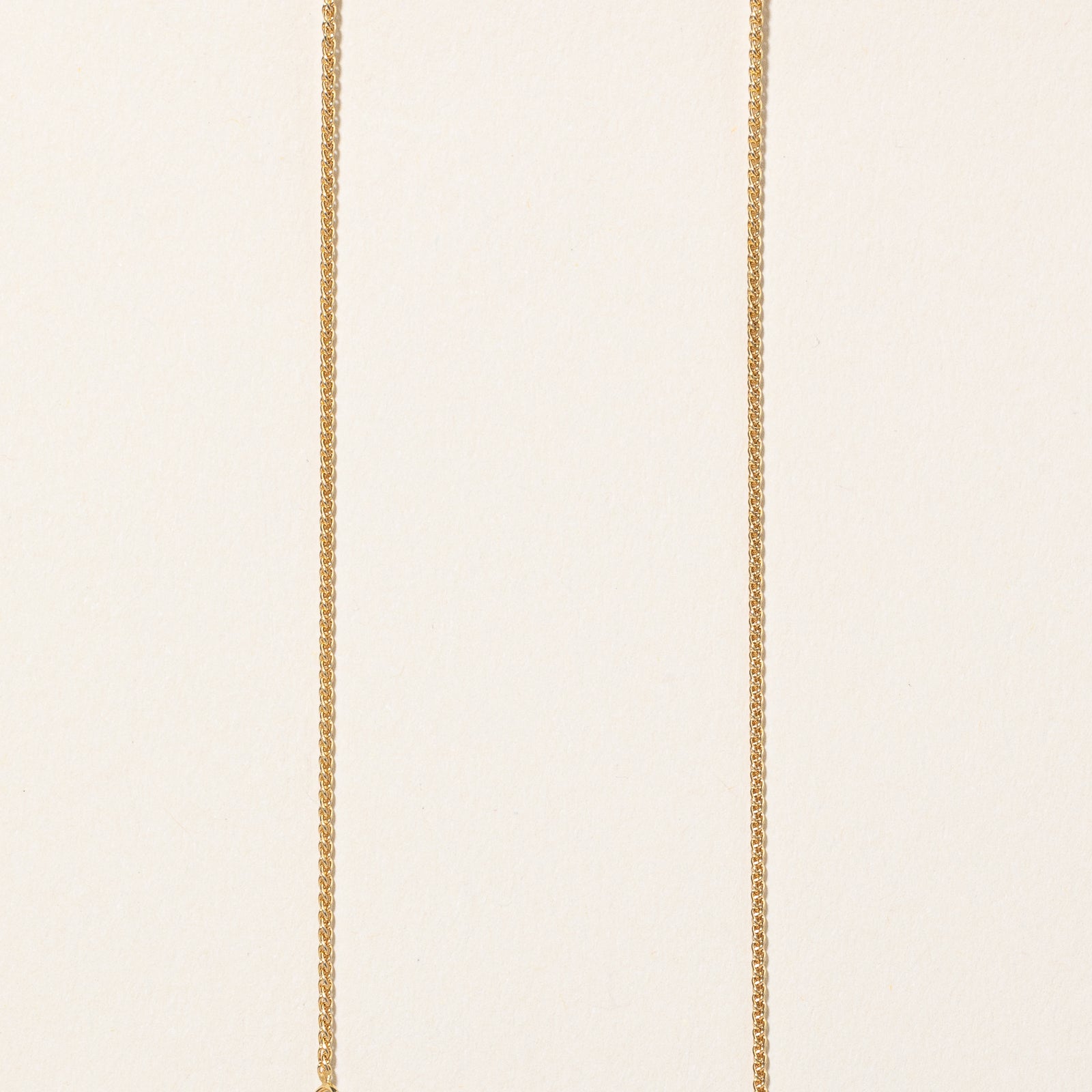 Diamond Scoop Pendant Necklace | 0.20ctw | 17.5" |
