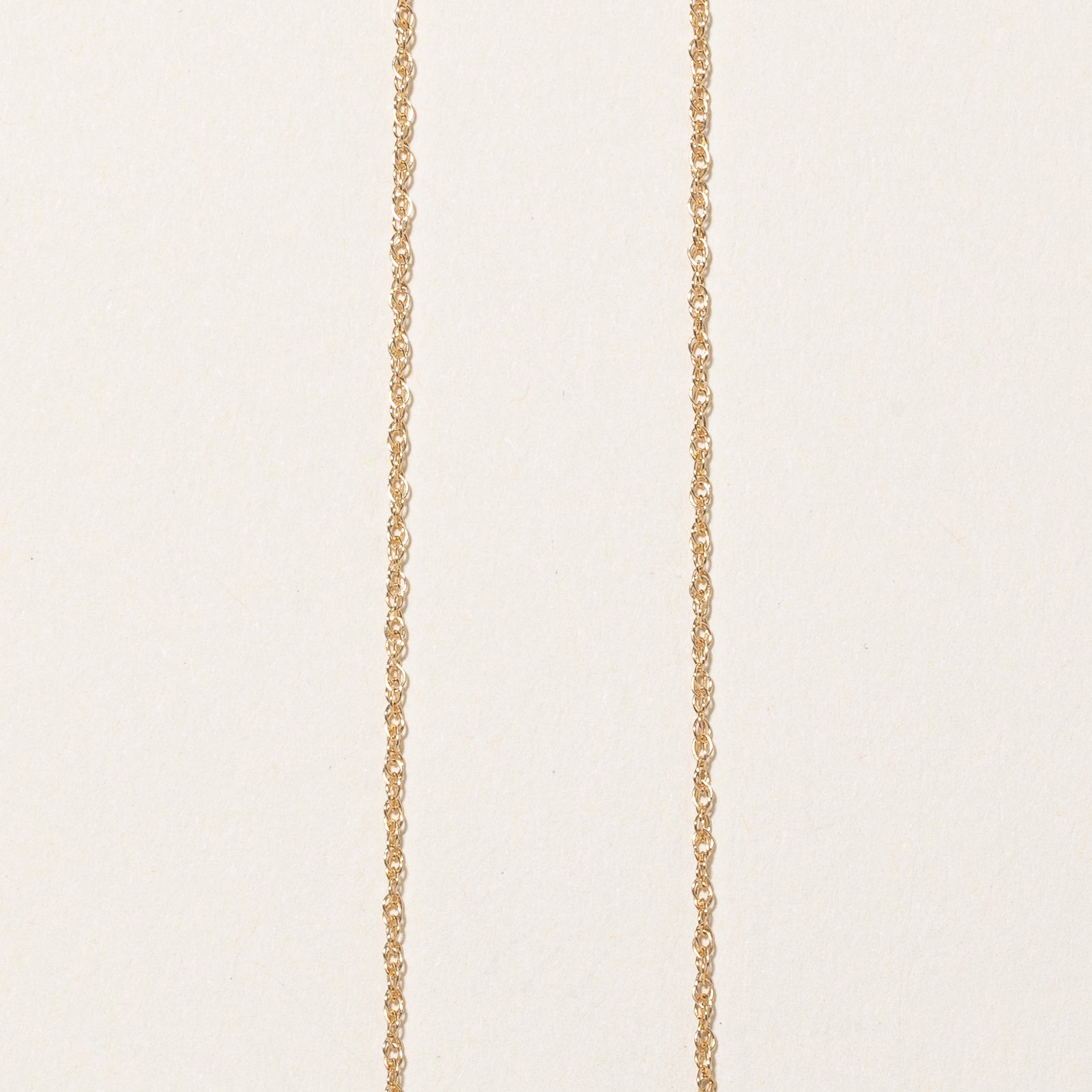 Pendentif et collier en diamant briolette | 0,05 ct | 15,5" |