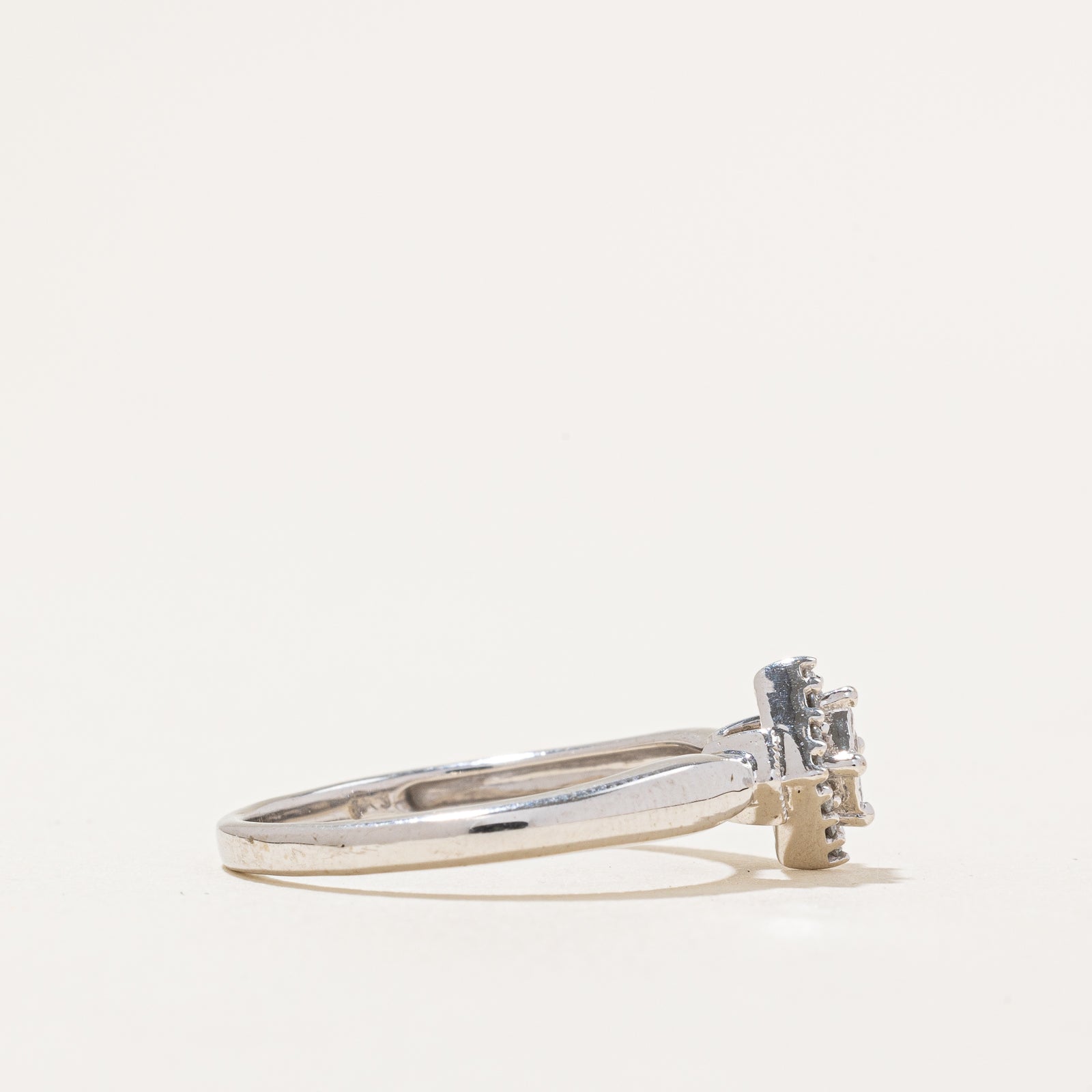 Princess Diamond & Hidden Sapphire Ring | 0.18ctw | SZ 7 |