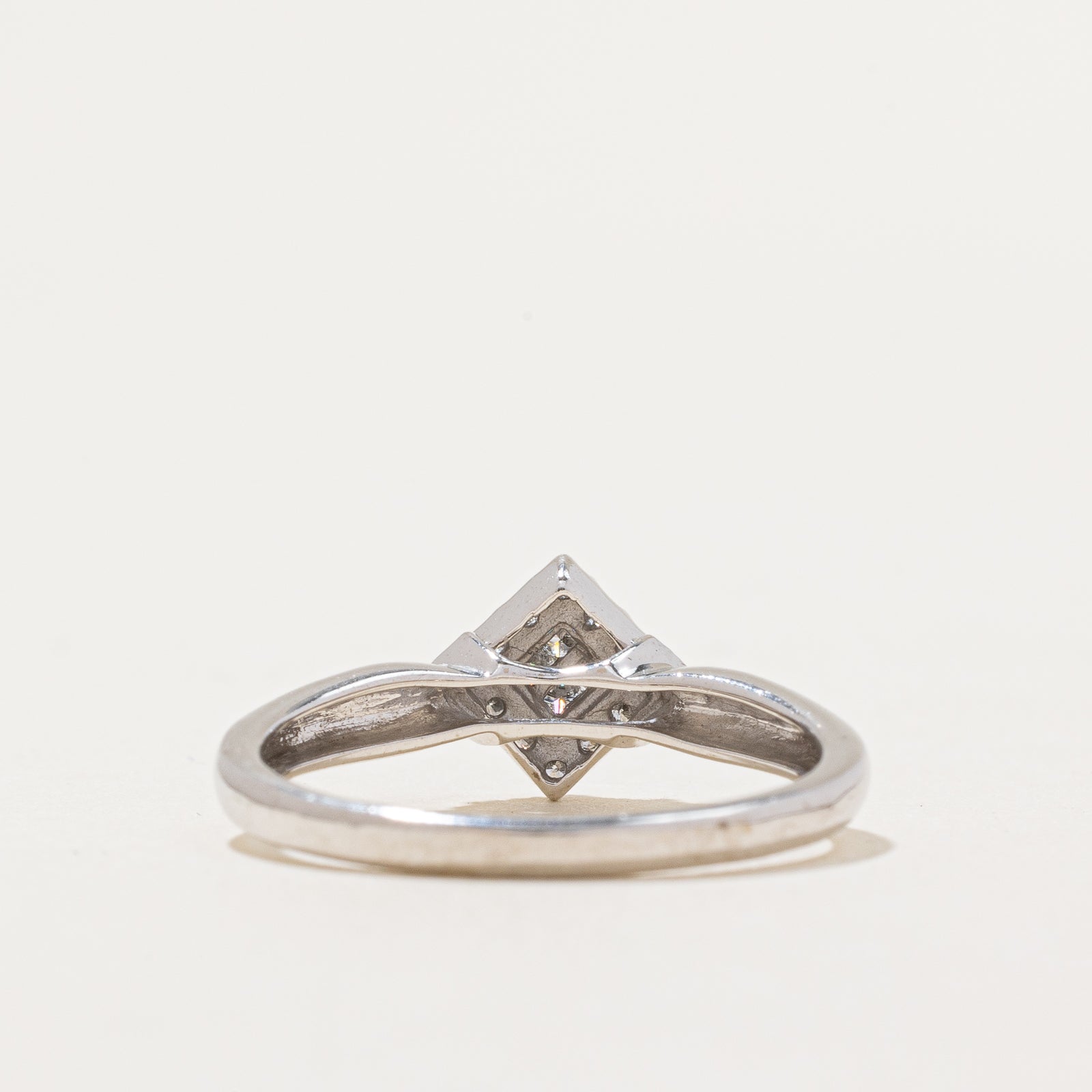Princess Diamond & Hidden Sapphire Ring | 0.18ctw | SZ 7 |