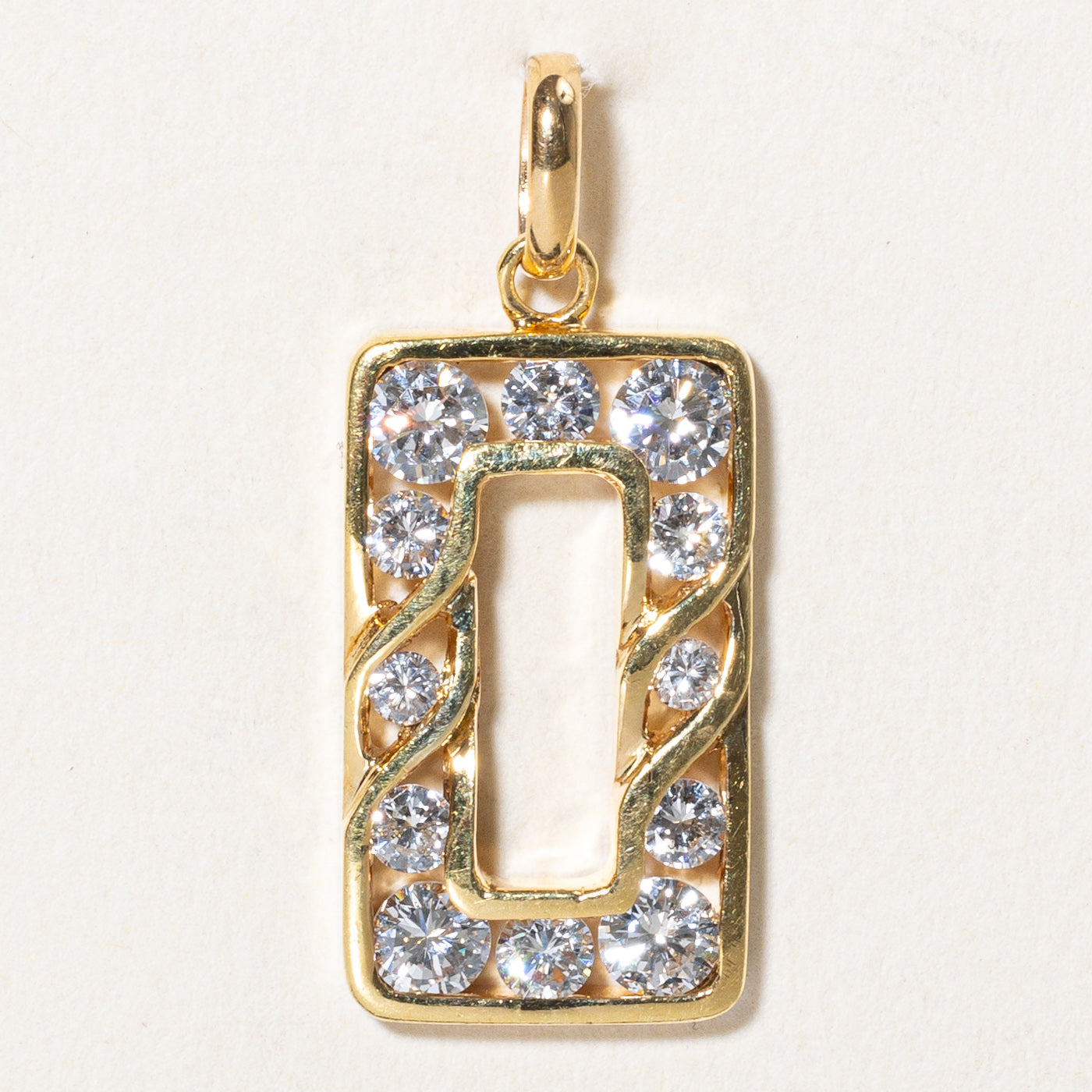 Diamond Rectangle Pendant | 0.81ctw |
