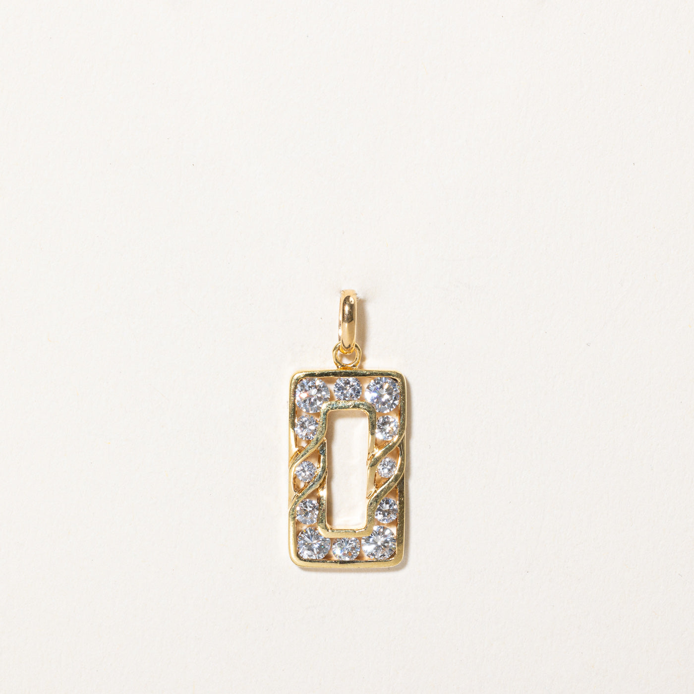 Diamond Rectangle Pendant | 0.81ctw |