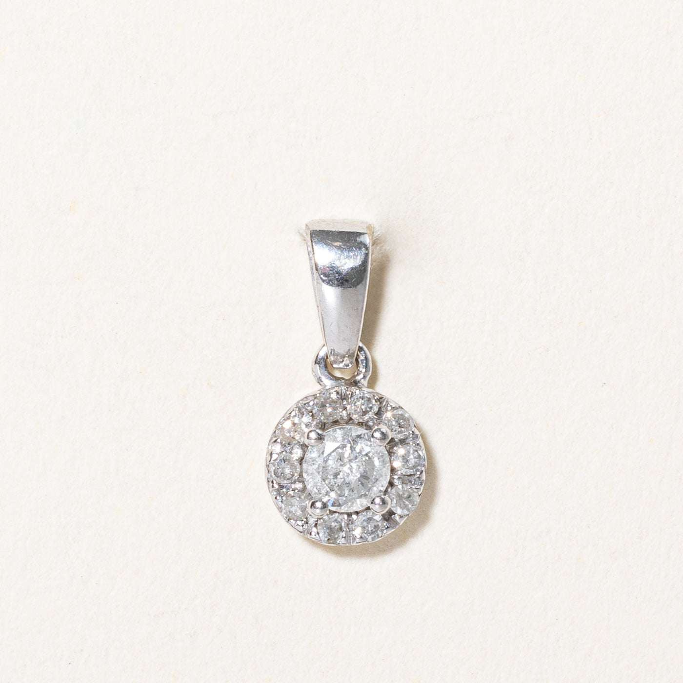 Diamond Halo Pendant | 0.26ctw |