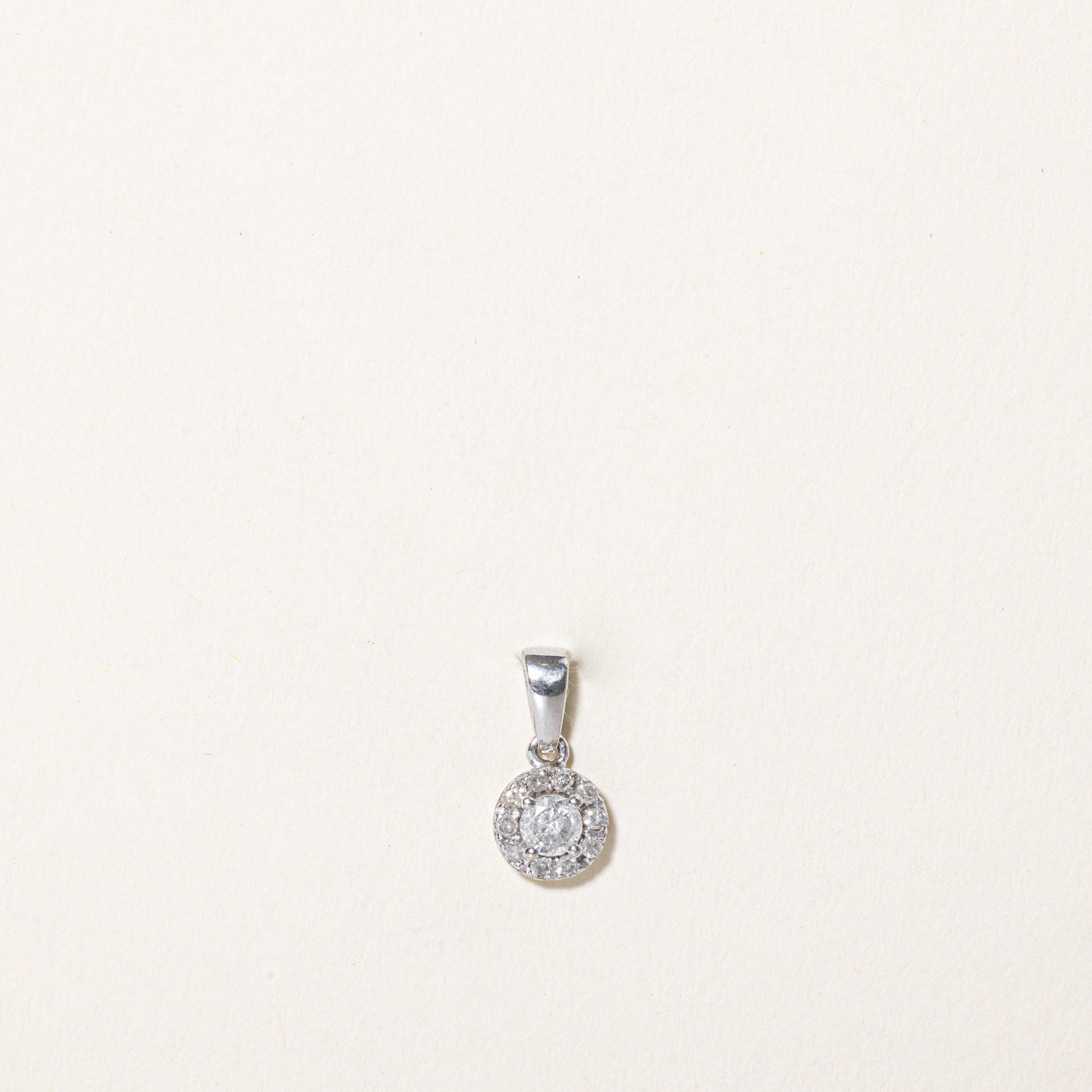 Diamond Halo Pendant | 0.26ctw |