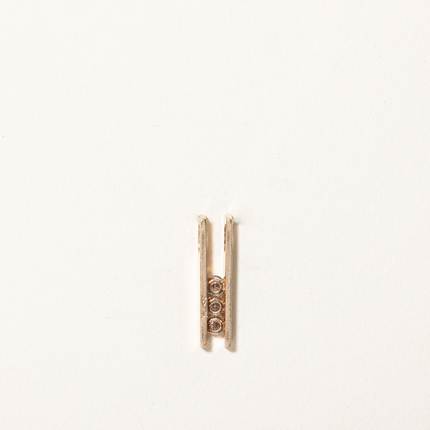 Tension Set Diamond Column Pendant | 0.27ctw |