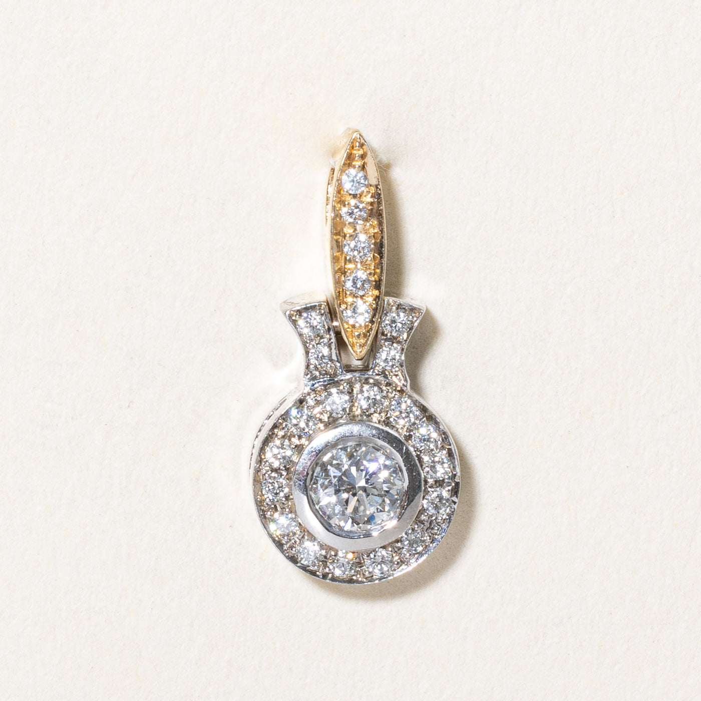 Diamond Halo Pendant | 0.33ctw |