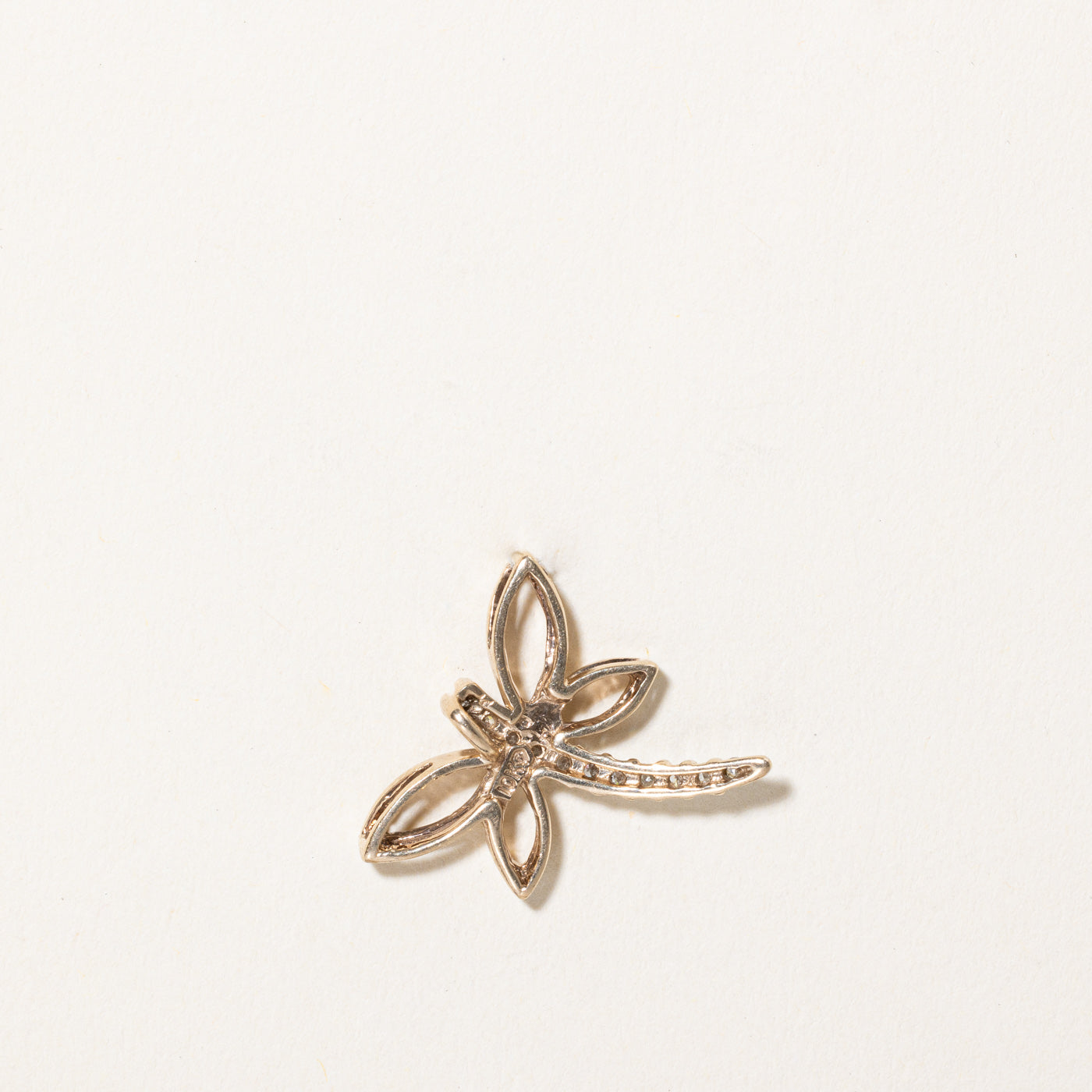 Diamond Dragonfly Pendant | 0.16ctw |