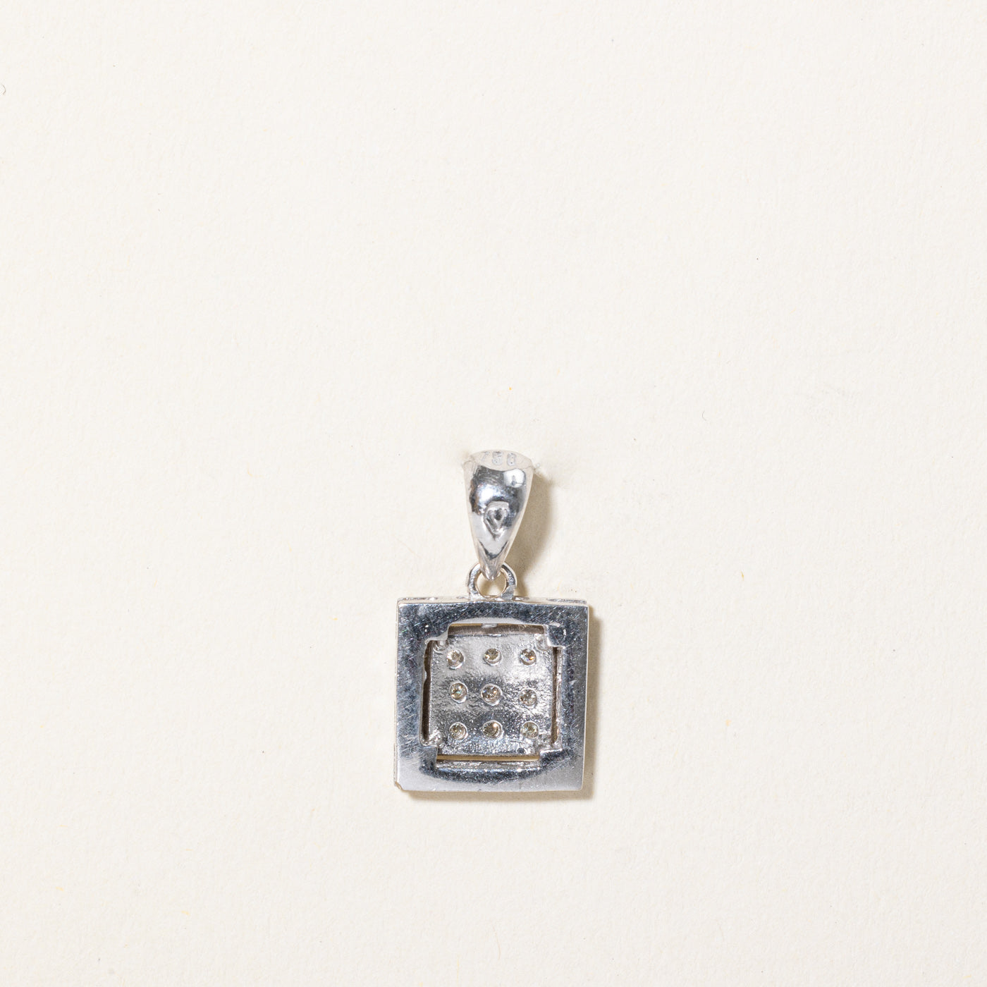 Diamond Square Shaped Pendant | 0.06ctw |
