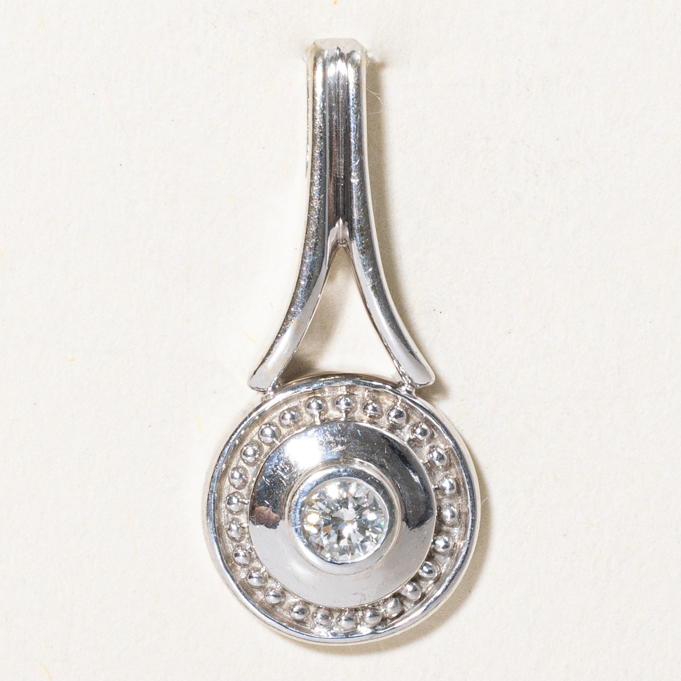 Bezel Set Diamond Pendant | 0.15ct |
