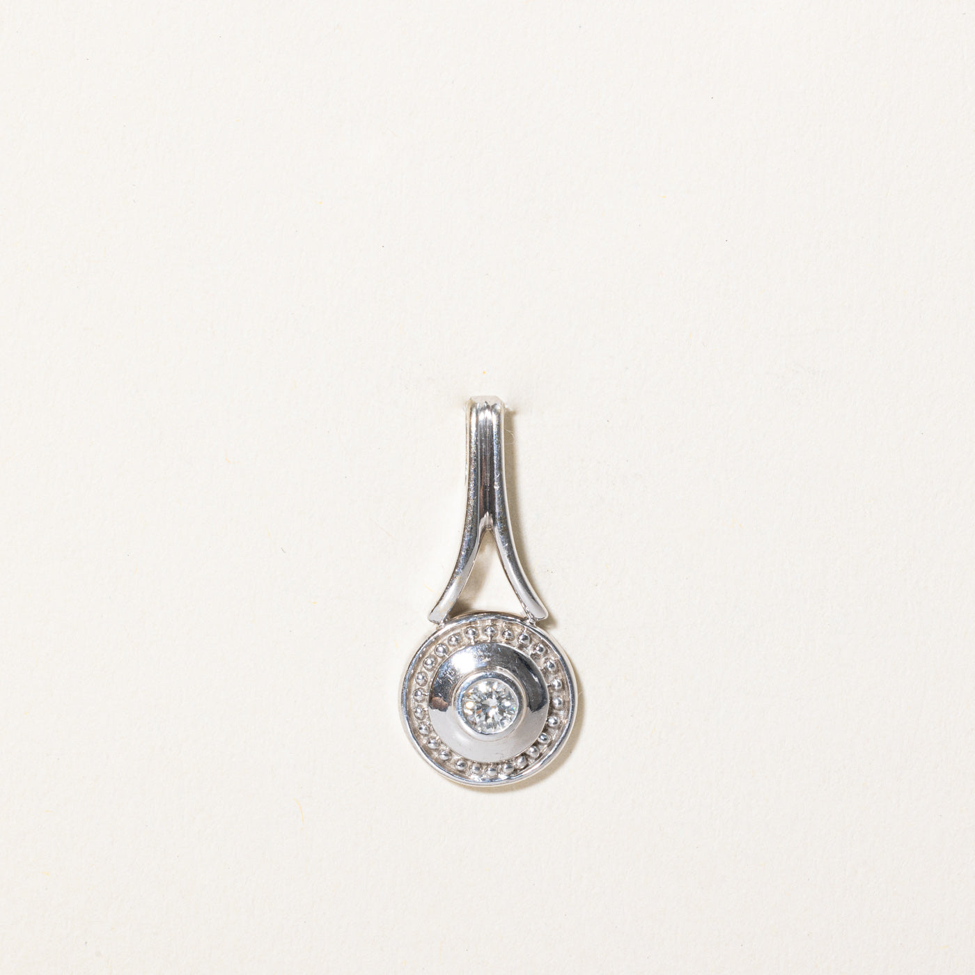 Bezel Set Diamond Pendant | 0.15ct |