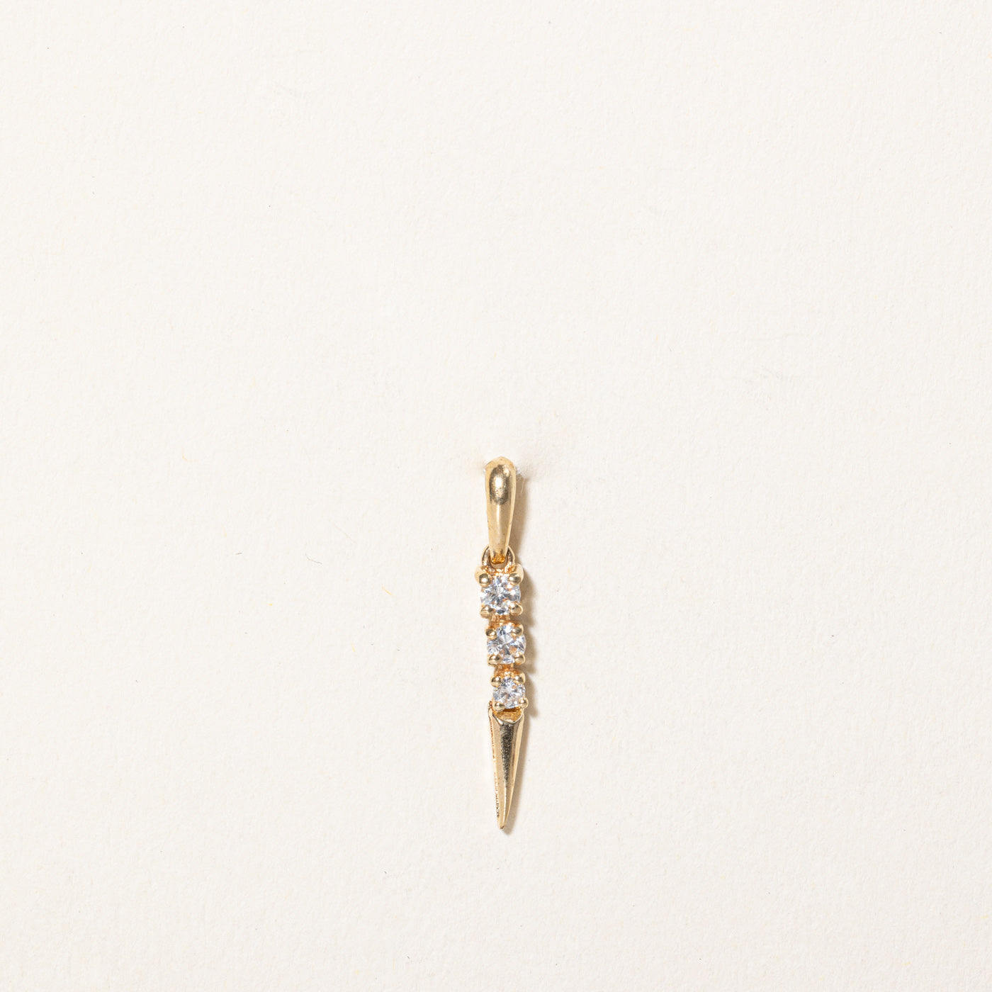 Pendentif goutte en diamant | 0,14 ct |