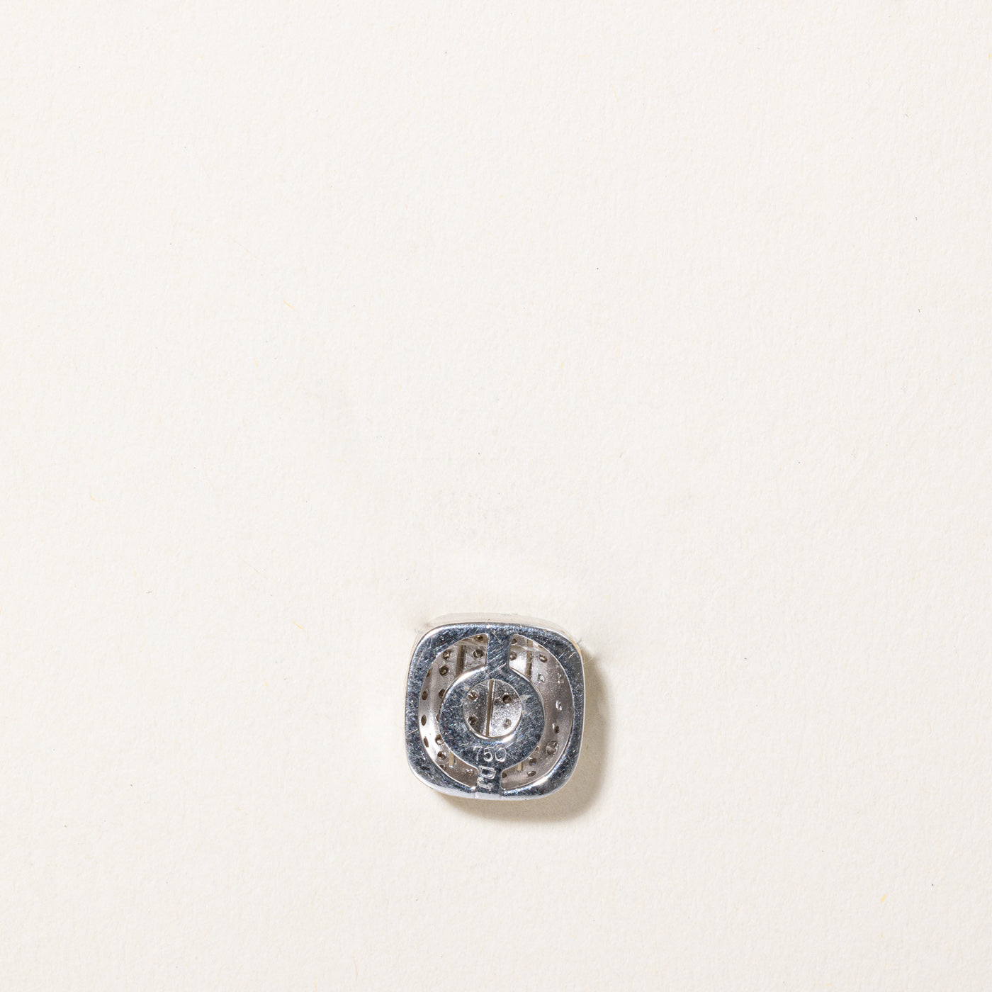 Diamond Lined Square Pendant | 0.18ctw |