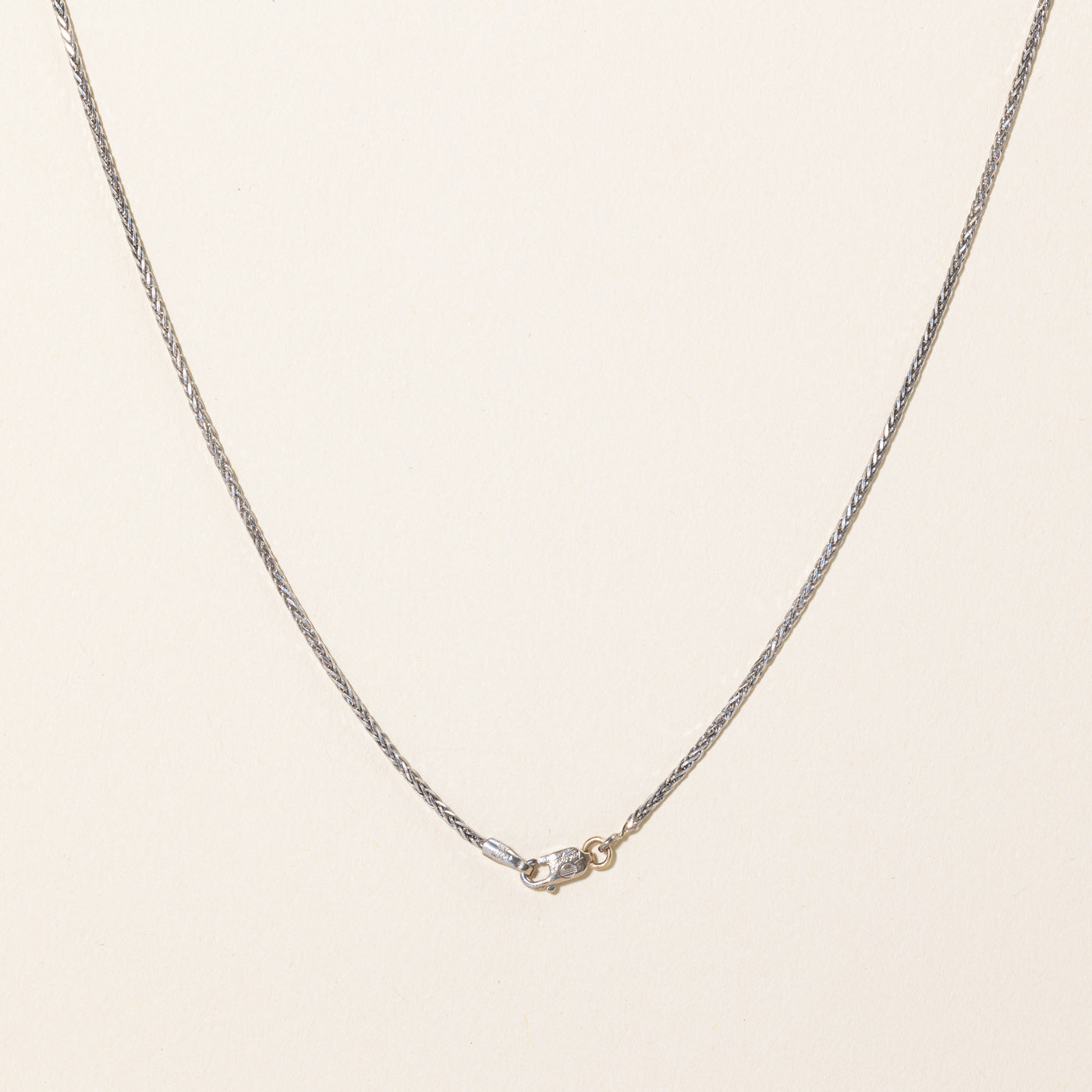 10k White Gold Wheat Chain | 18" |