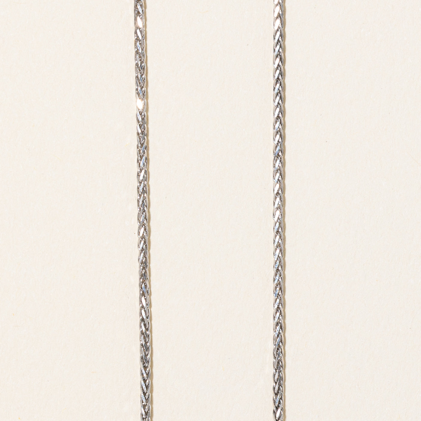 10k White Gold Wheat Chain | 18" |