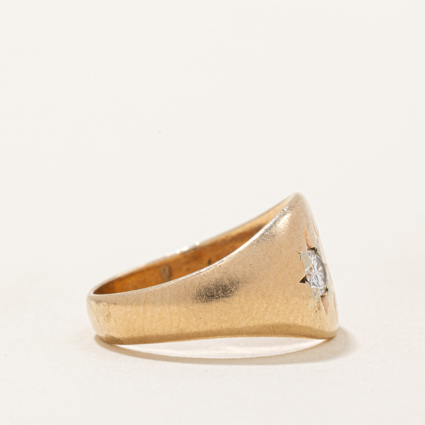 Star Set Diamond Initial Ring | 0.11ct | SZ 3.25 |
