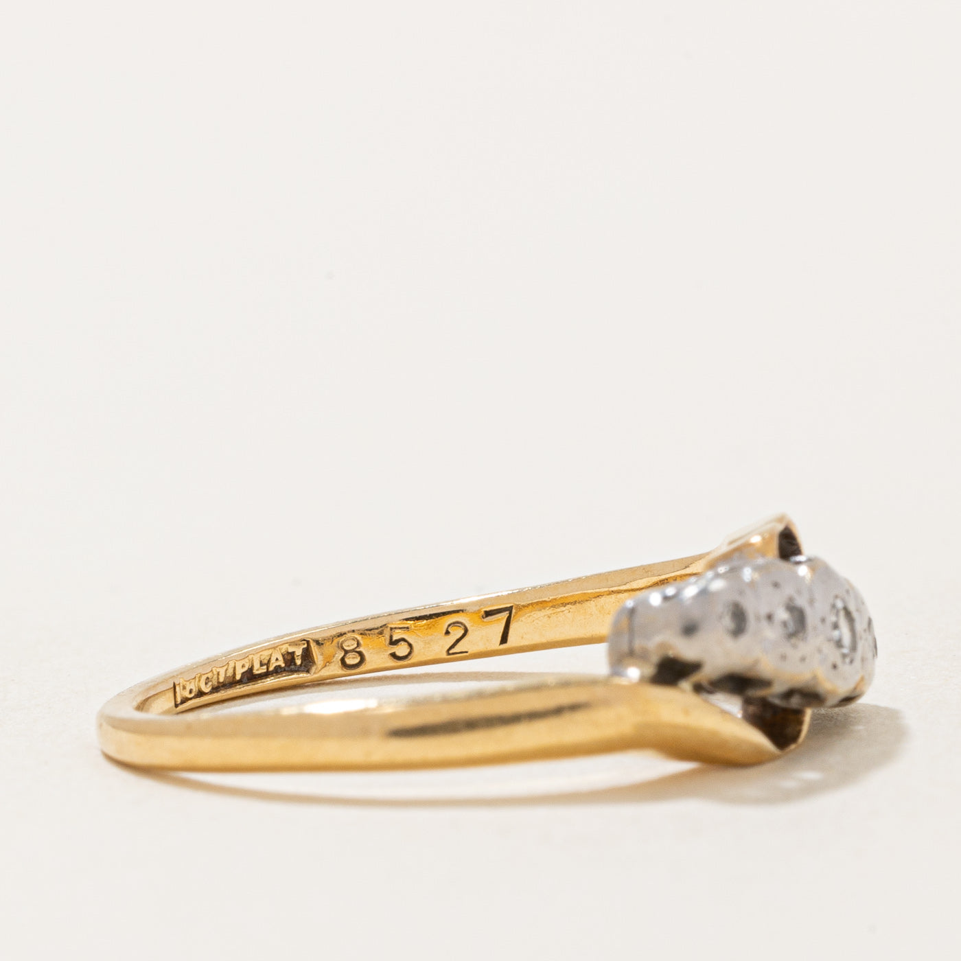 Illusion Set Diamond Waterfall Ring | 0.08ctw | SZ 6.5 |