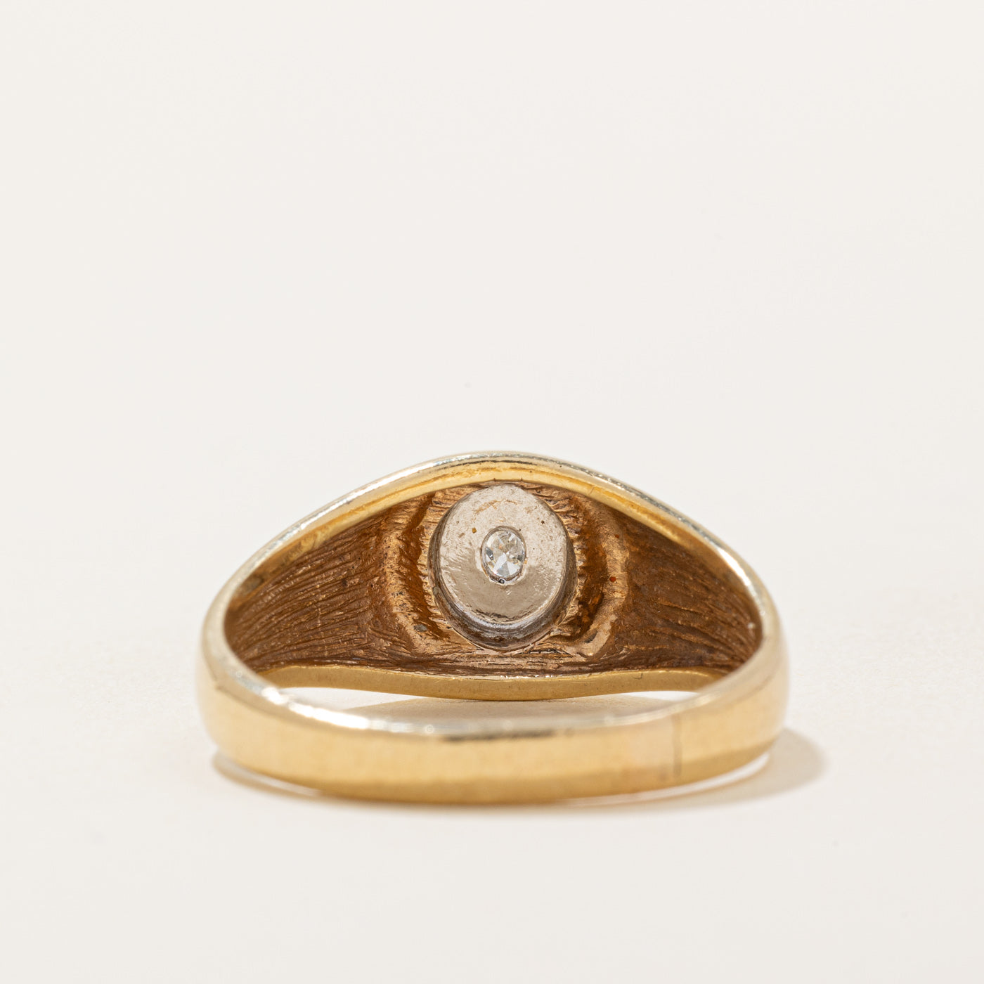 Oval Cut Diamond Dome Ring | 0.11ct | SZ 10.5 |