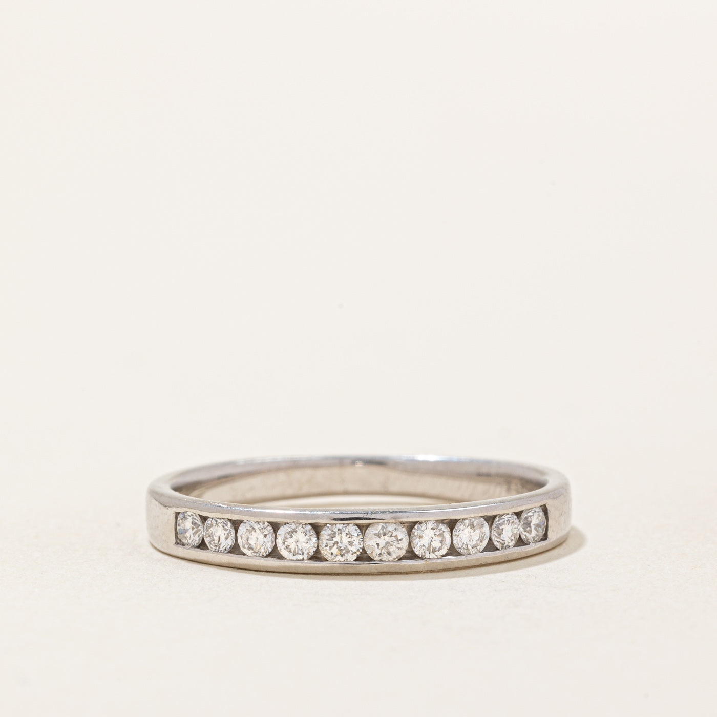 Channel Set Semi Eternity Diamond Band | 0.30ctw | SZ 7.75 |