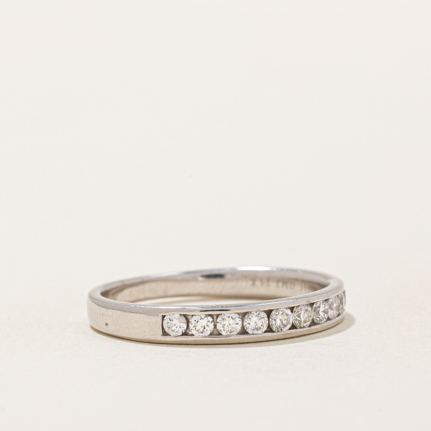 Channel Set Semi Eternity Diamond Band | 0.30ctw | SZ 7.75 |