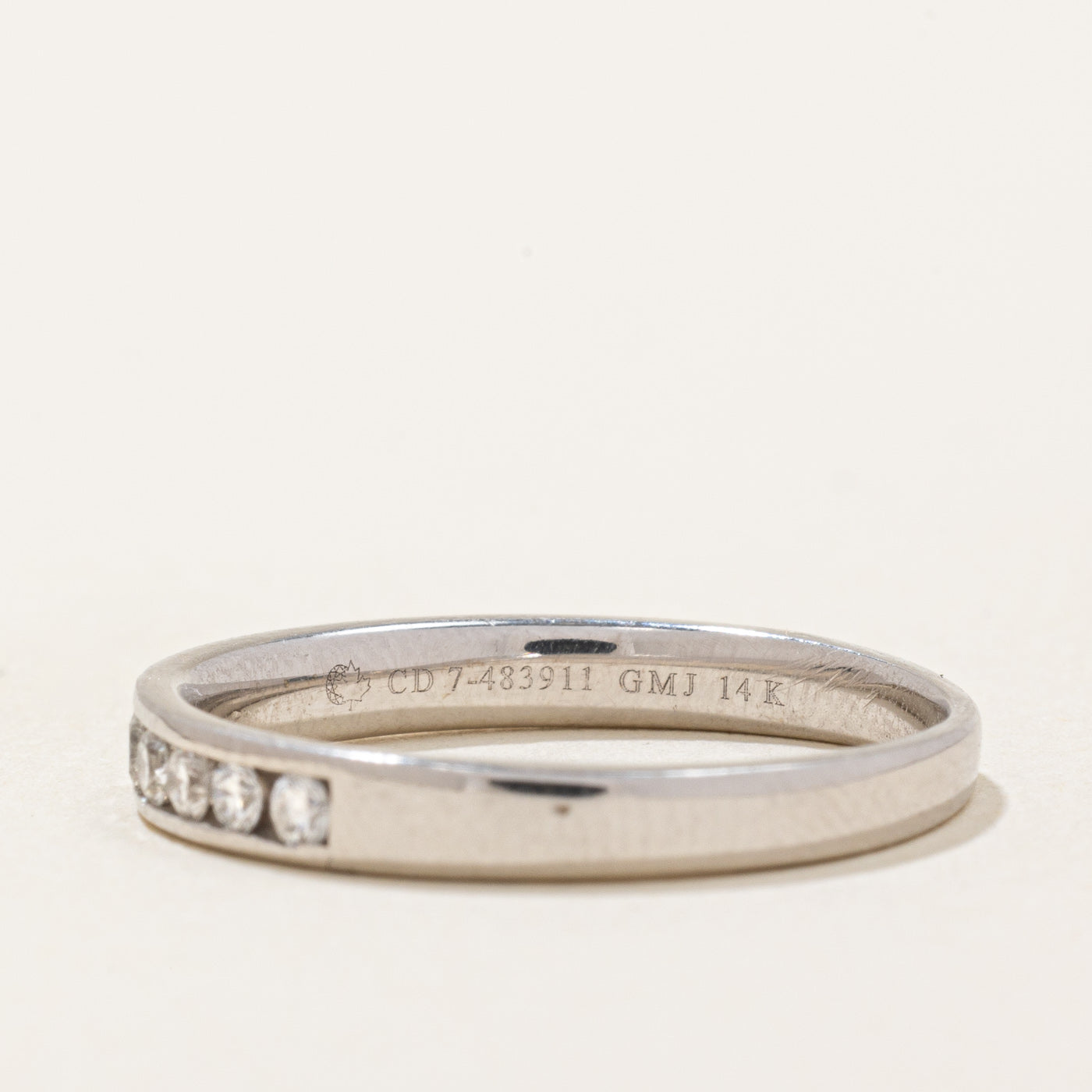 Channel Set Semi Eternity Diamond Band | 0.30ctw | SZ 7.75 |
