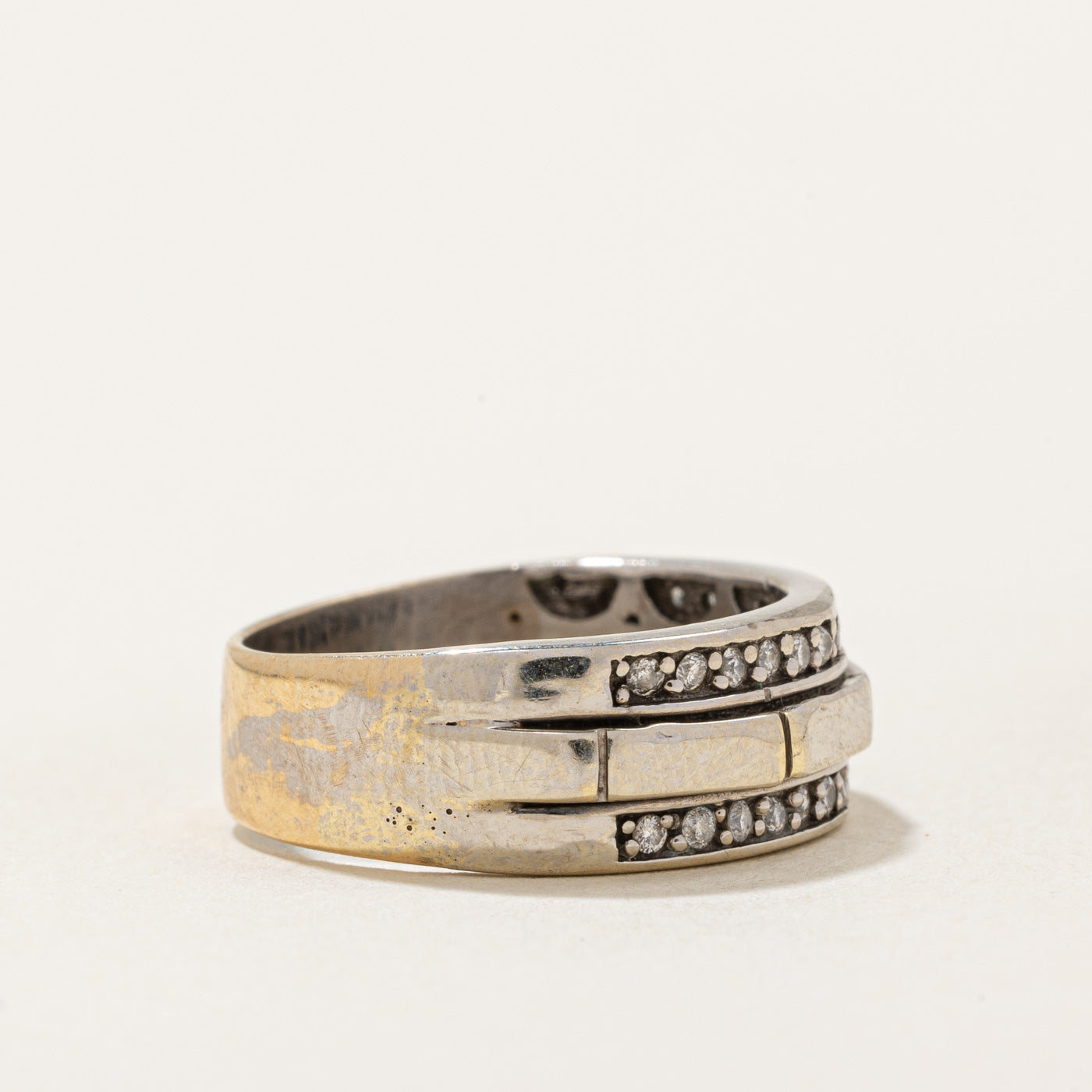 Diamond Geometric Ring | 0.17ctw | SZ 4.5 |