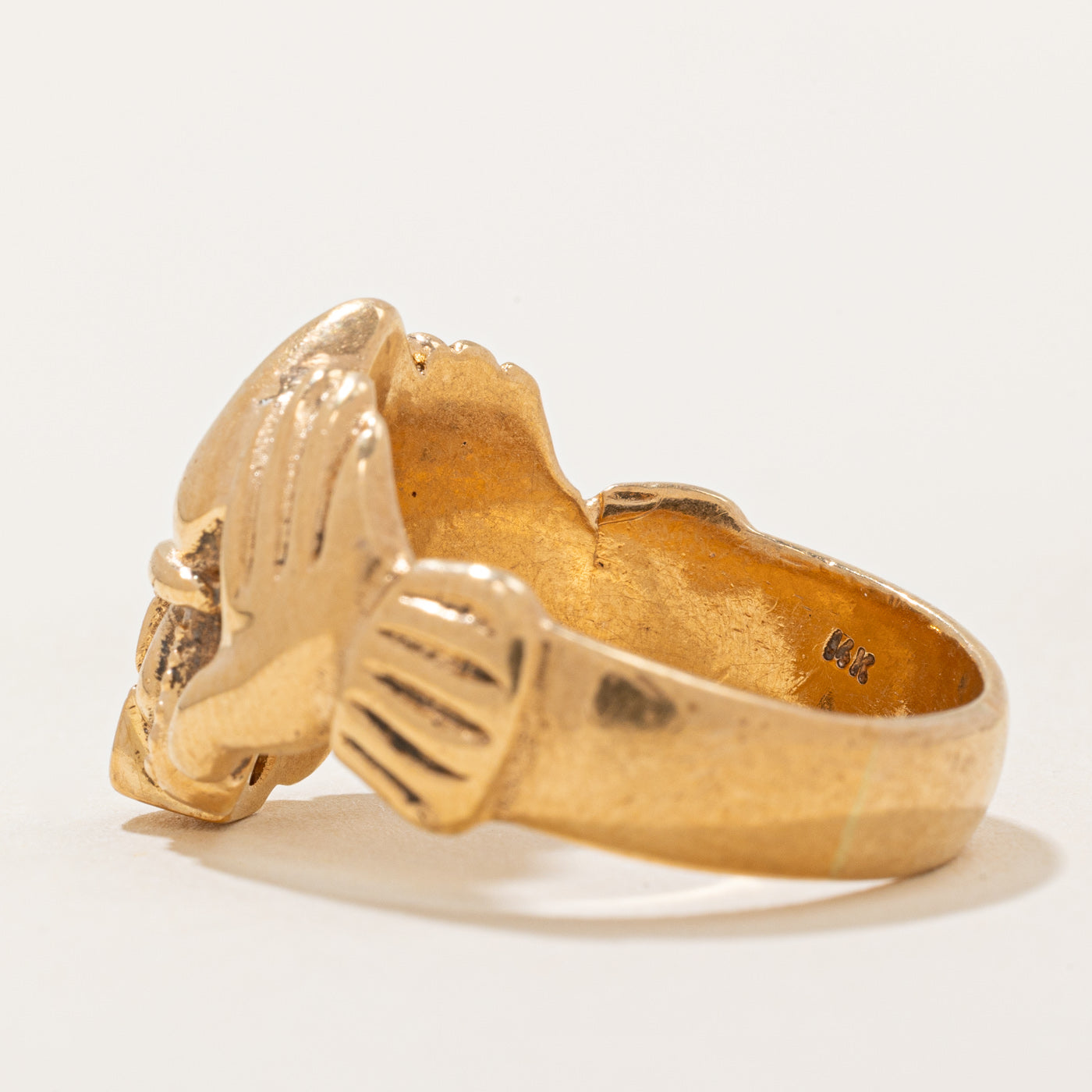 Diamond Claddagh Ring | 0.12ctw | SZ 8 |
