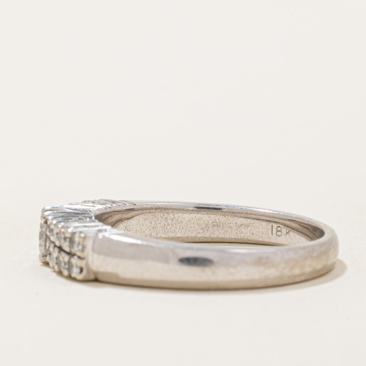 Double Diamond Row Engagement Ring | 0.48ctw | SZ 7.25 |