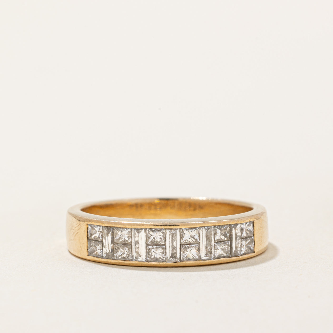 Princess & Baguette Cut Diamond Band | 0.50ctw | SZ 5.75 |