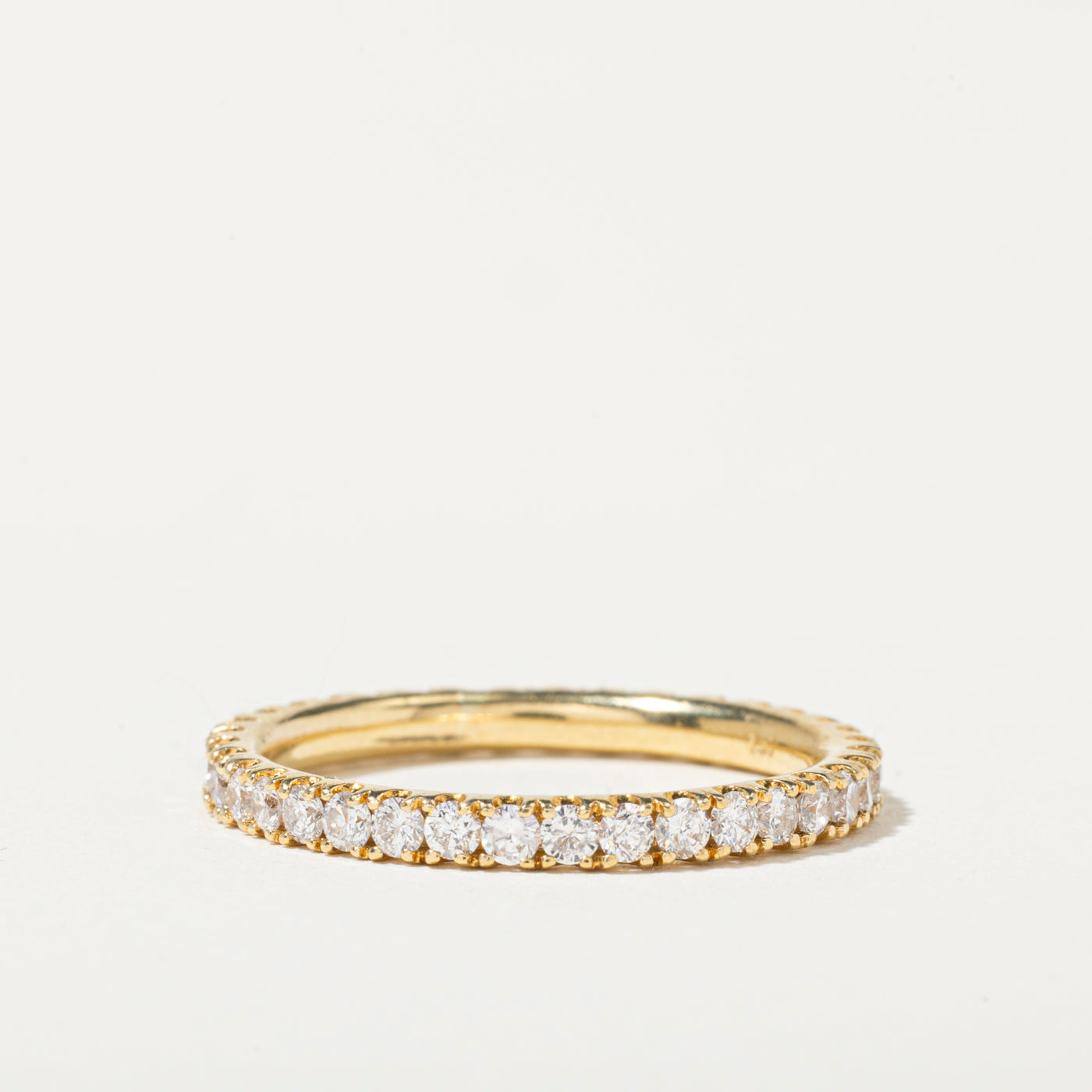 18k Diamond Eternity Band | 1.36ctw | 2mm | SZ 10