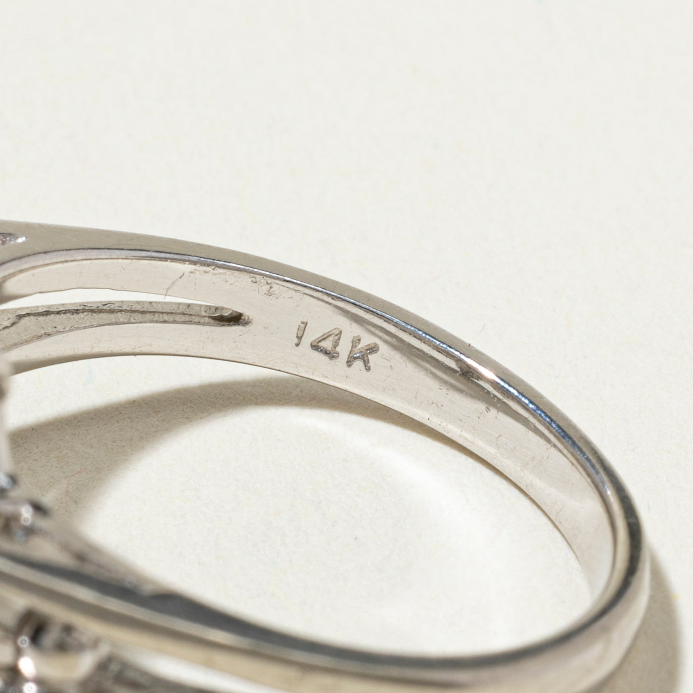 14k Diamond Spiral Cluster Ring | 0.84ctw | SZ 6