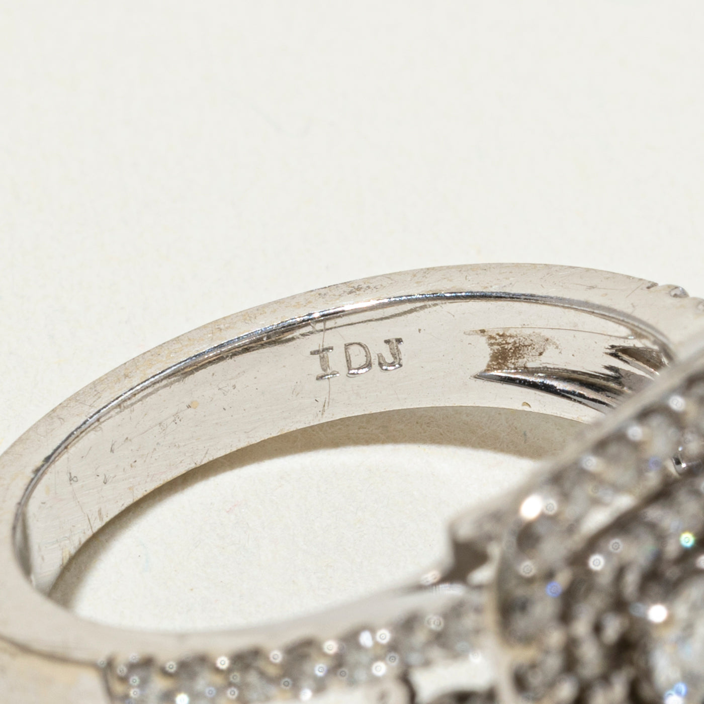 14k Diamond Soft Square Halo Cocktail Ring | 1.47ctw | SZ 6