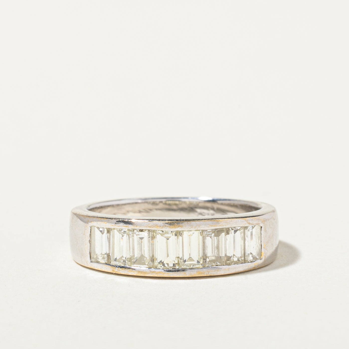 18k Baguette Cut Diamond Band | 1.40ctw | SZ 5.75