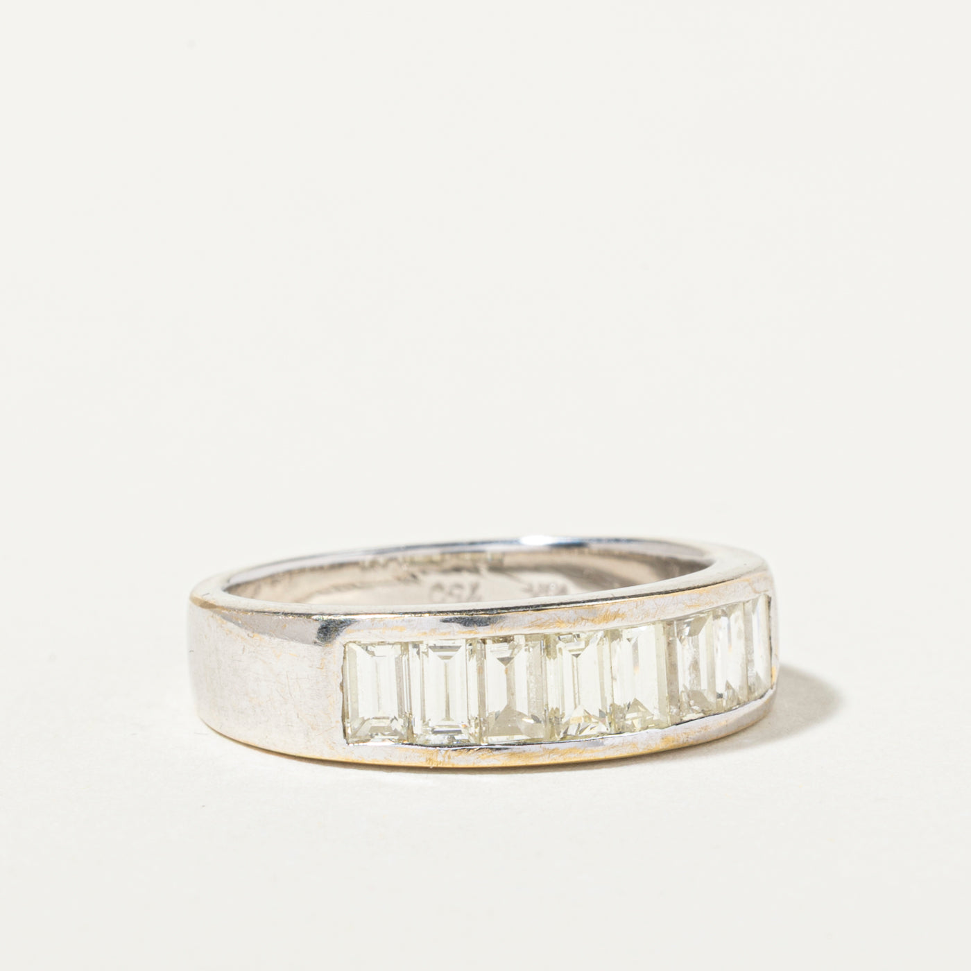 18k Baguette Cut Diamond Band | 1.40ctw | SZ 5.75