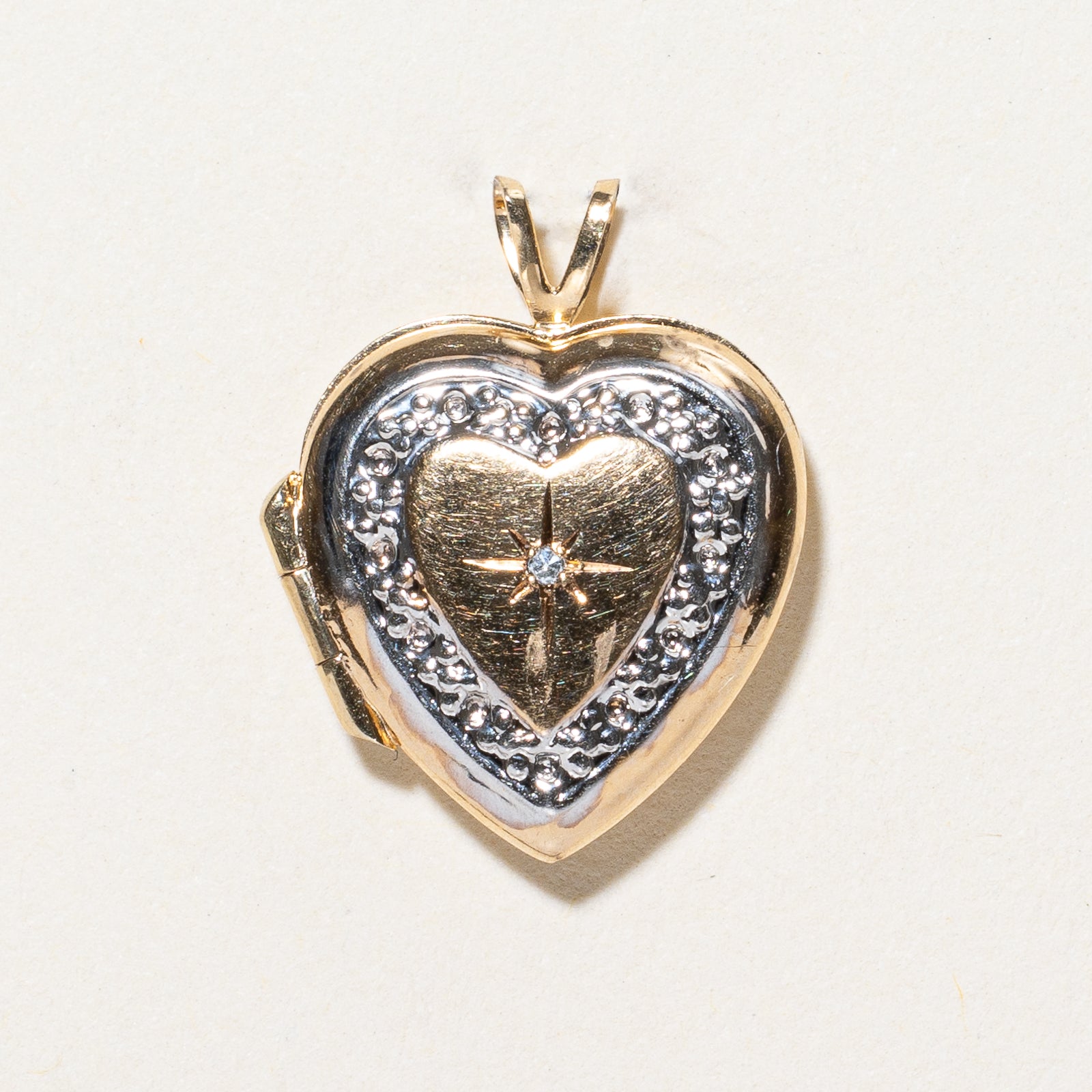 Médaillon cœur en diamant | 0,005 ct |