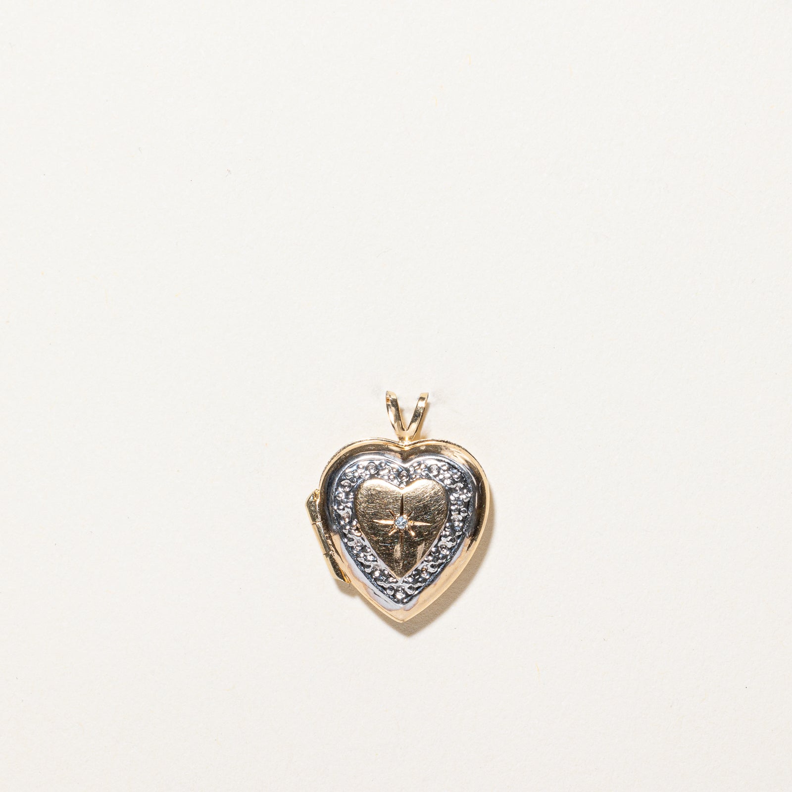 Médaillon cœur en diamant | 0,005 ct |
