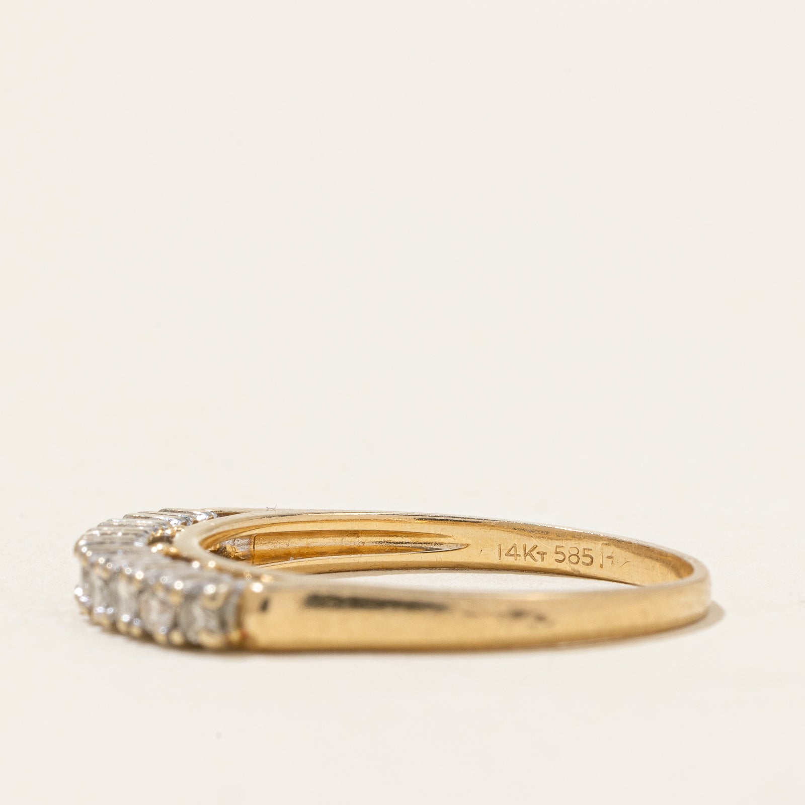 Semi Eternity Diamond Band | 0.20ctw | SZ 6.5 |