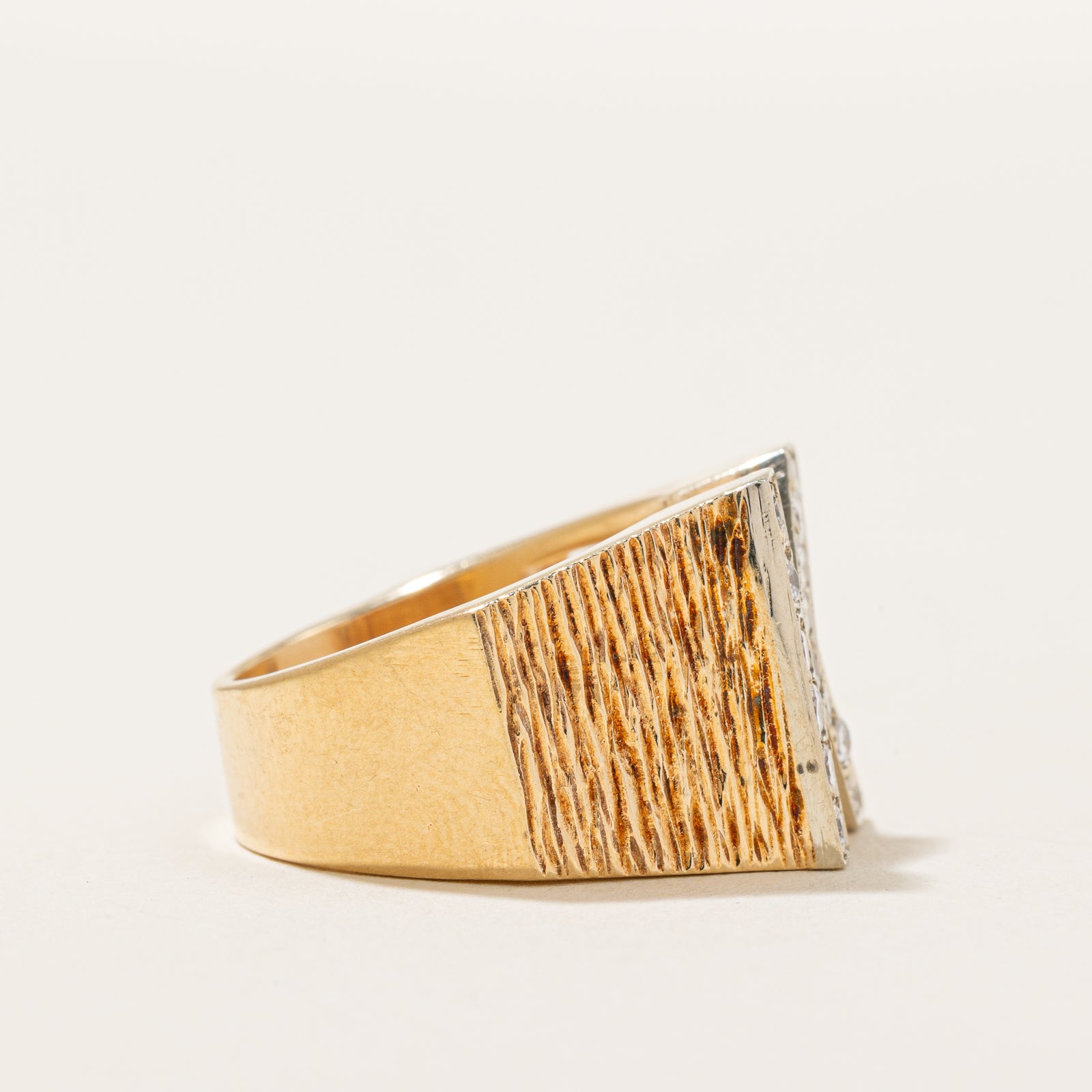 Diamond 'K' Initial Ring | 0.42ctw | SZ 4 |